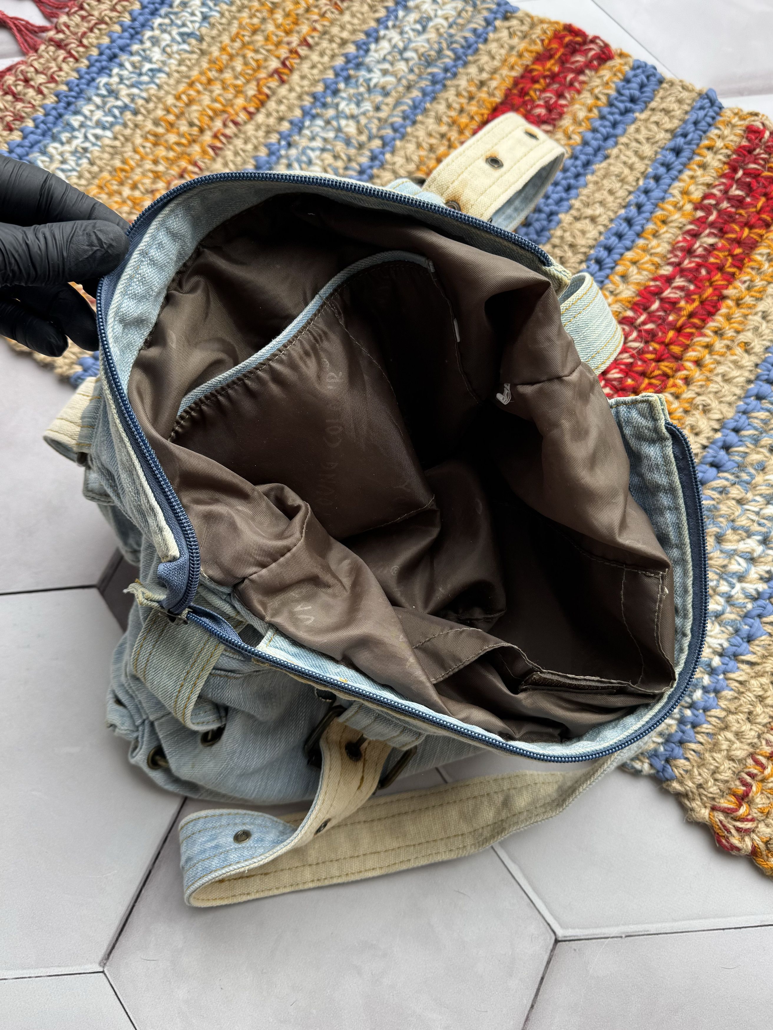 Japanese Brand Vintage Denim Bondage Bag (E4) Size ONE SIZE - 13 Thumbnail