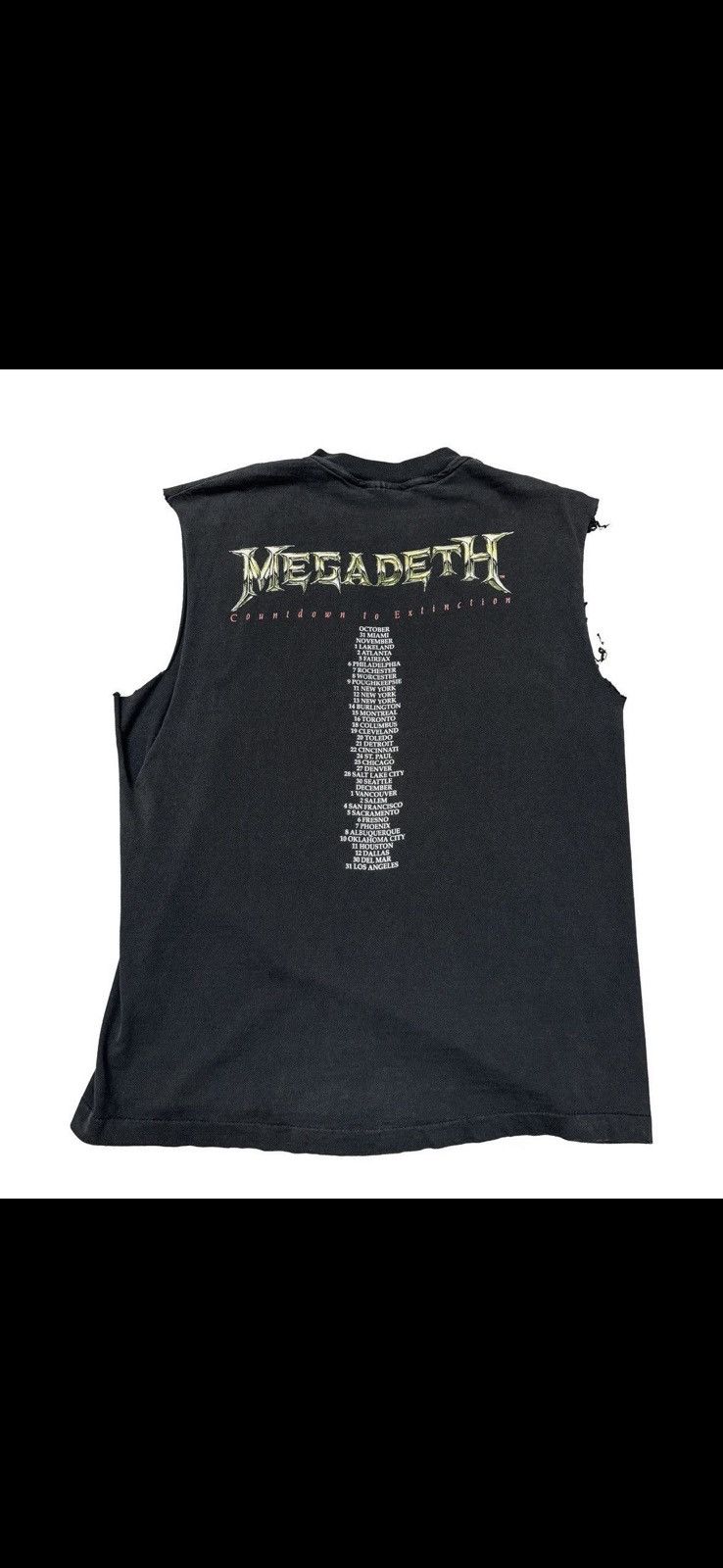 Band Tees Vintage Mega Deth band Tee Size US L / EU 52-54 / 3 - 3 Thumbnail