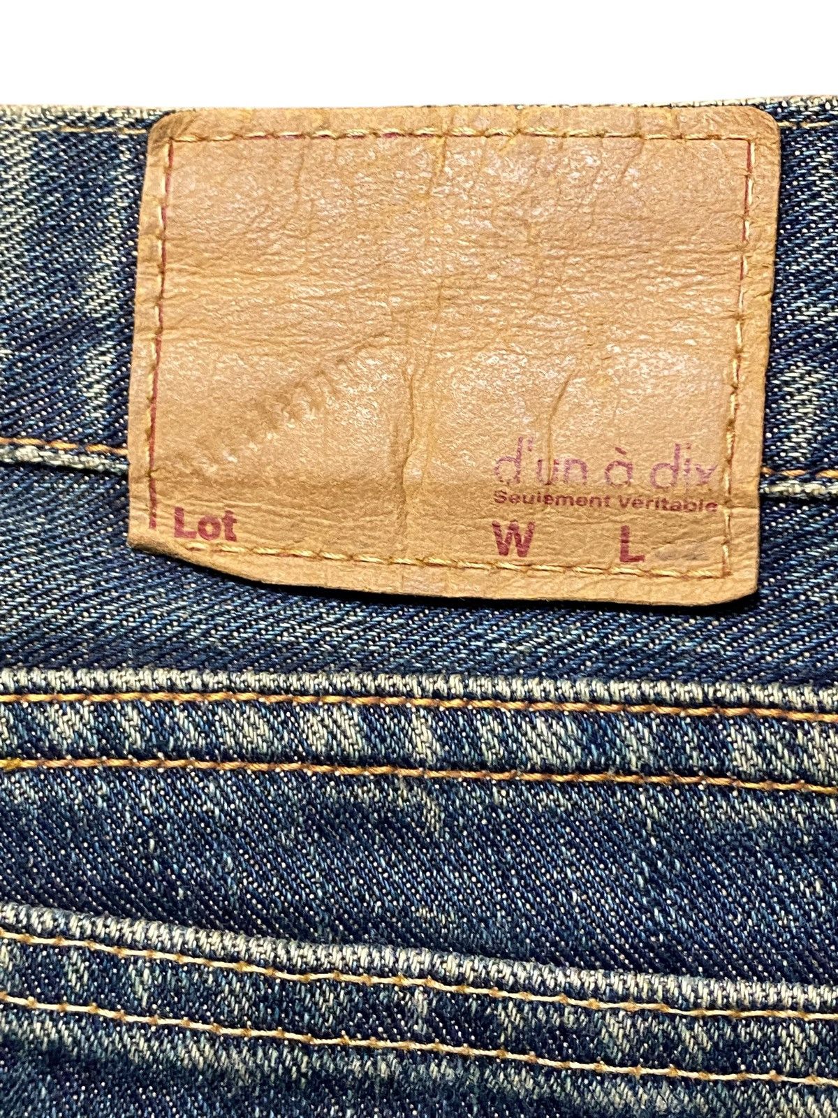 Japanese Brand Japanese Brand D’un Da dix Mud Wash Bootcut Style Jeans Size US 30 / EU 46 - 12 Thumbnail