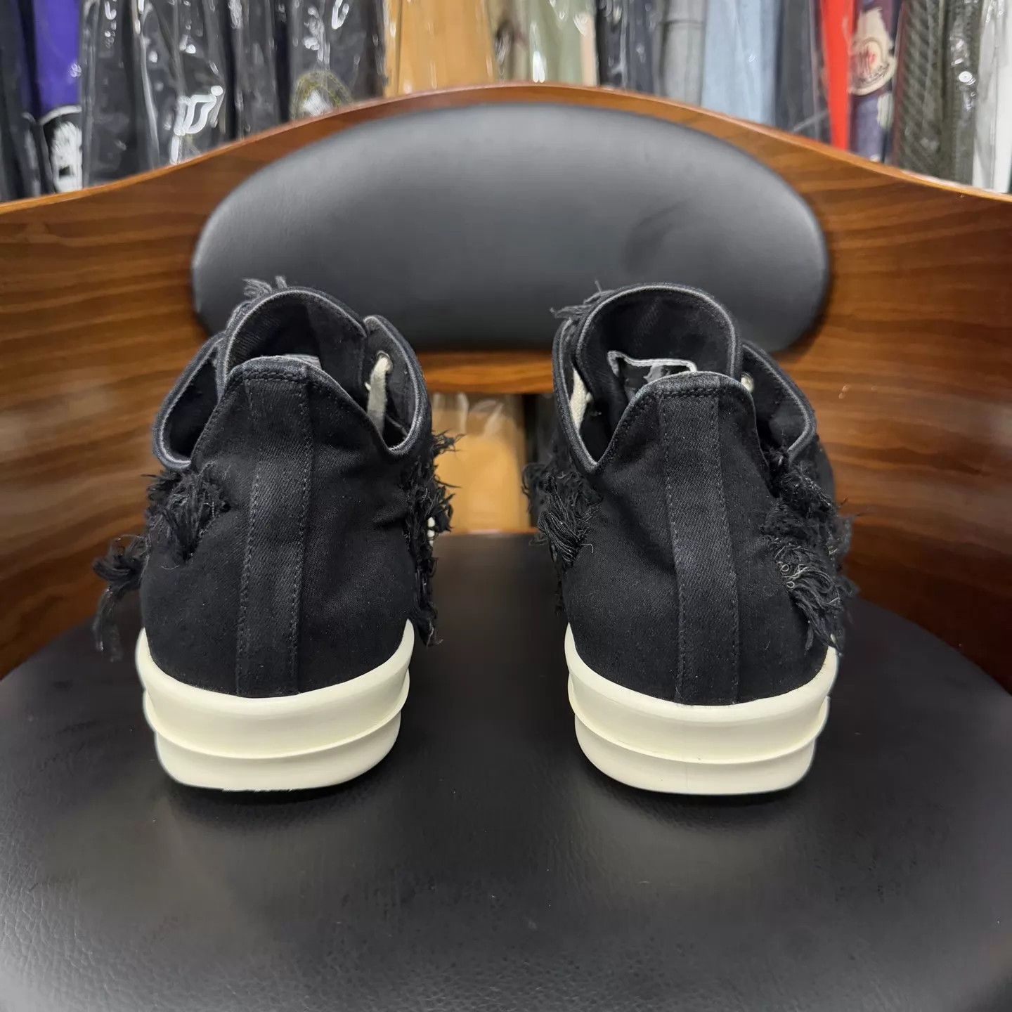 Rick Owens Rick Owens Ro Drkshdw Black Distressed 43 Like New Size US 10 / EU 43 - 3 Thumbnail