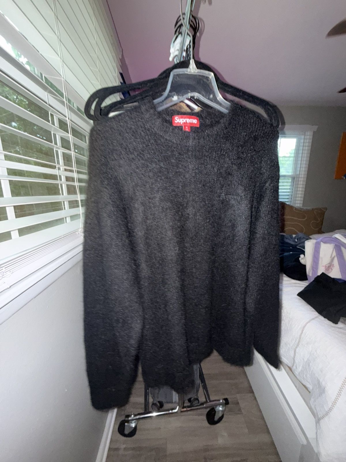 Supreme Supreme x Aphex Twin Black Mohair Sweter | Grailed