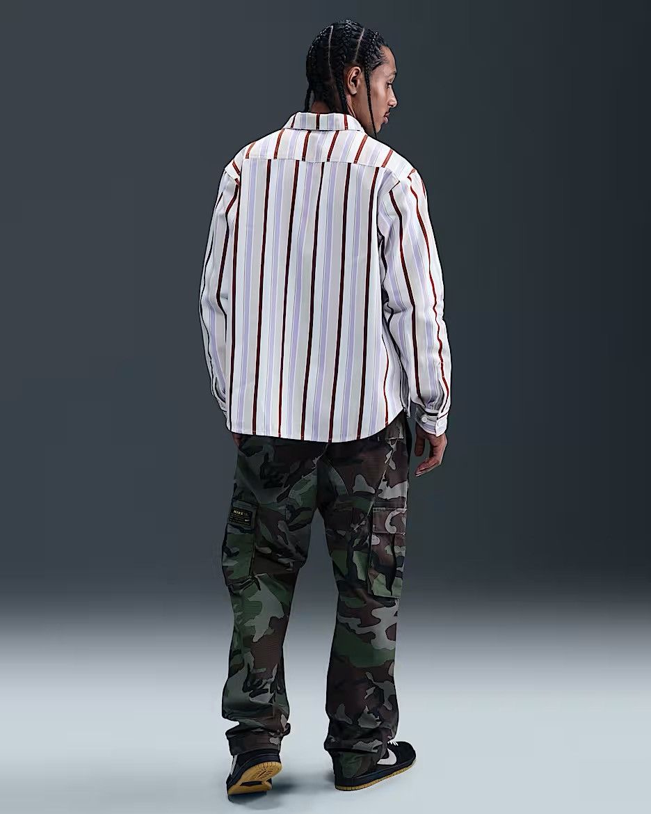 Nike SB Nike SB Skateboarding Long Sleeve Striped Shirt Size US XL / EU 56 / 4 - 5 Thumbnail