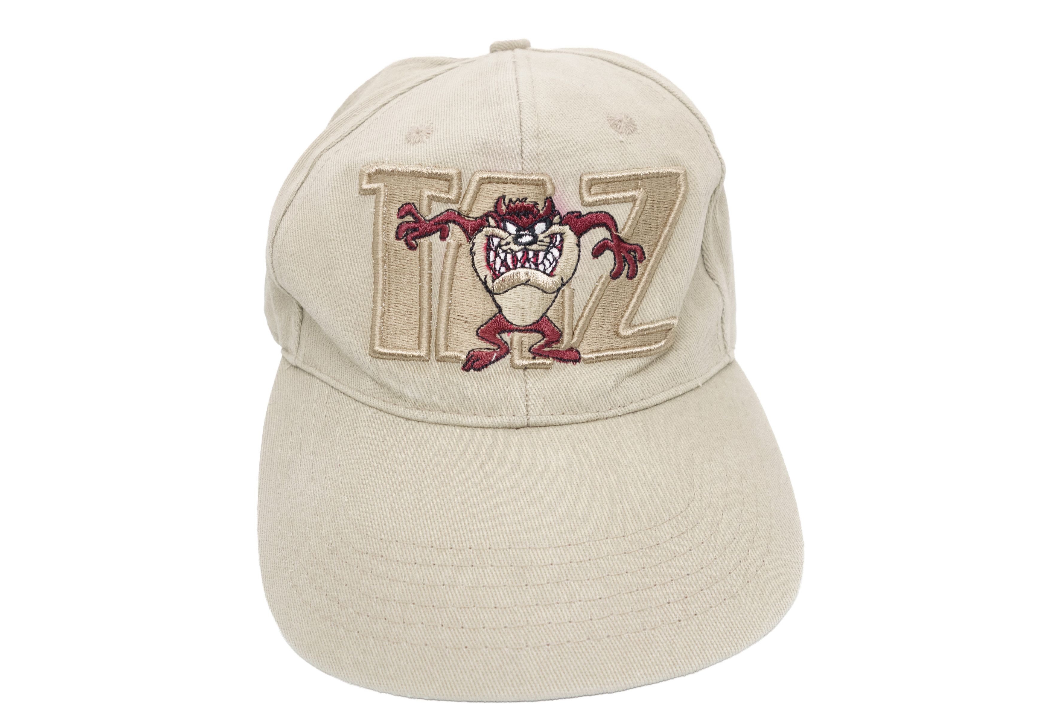 Warner Bros 90s Taz Looney Tunes Logo Cap 1998 Vintage Size ONE SIZE - 2 Thumbnail