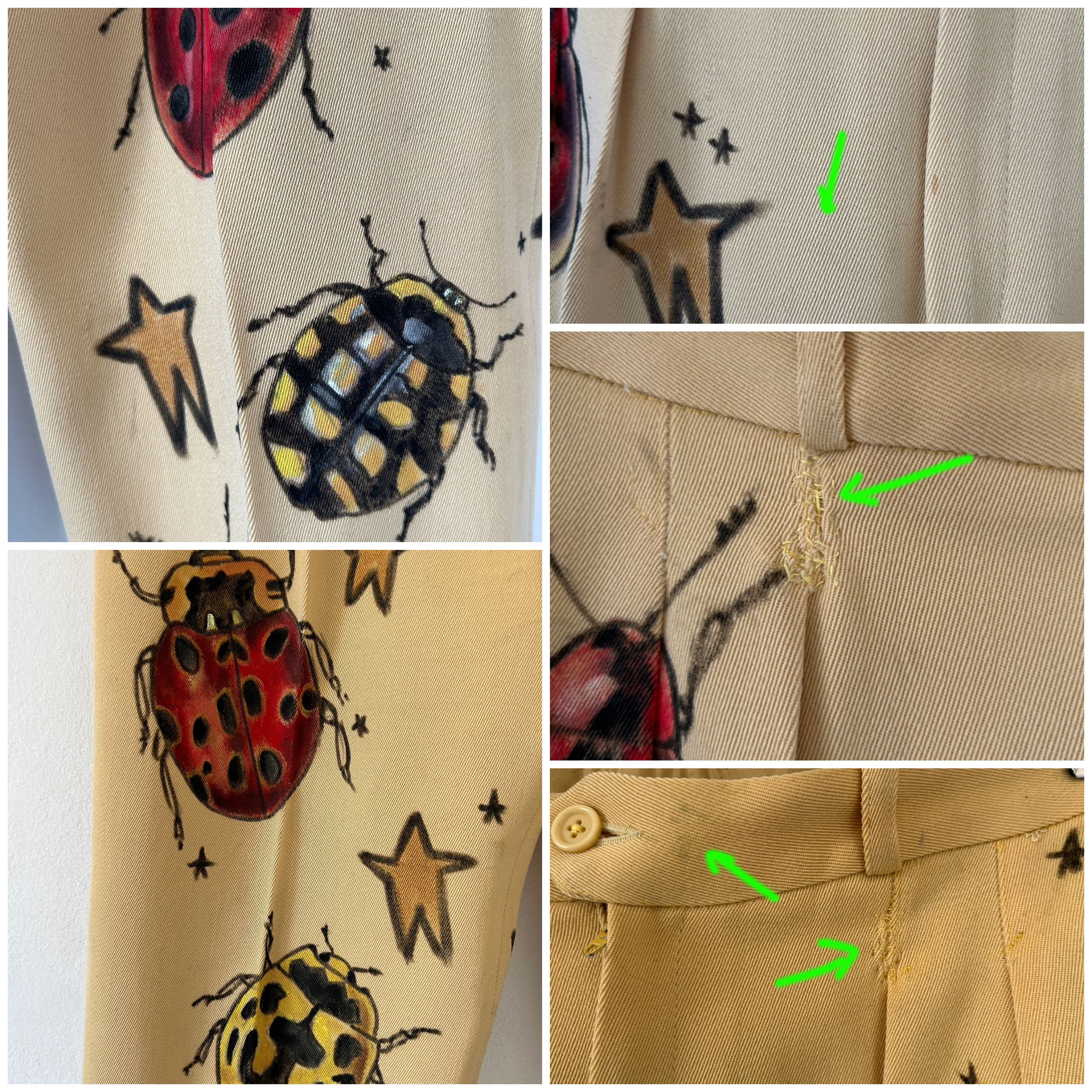 Vintage Bugs Custom Made Wool Pants Size 30" / US 8 / IT 44 - 9 Thumbnail