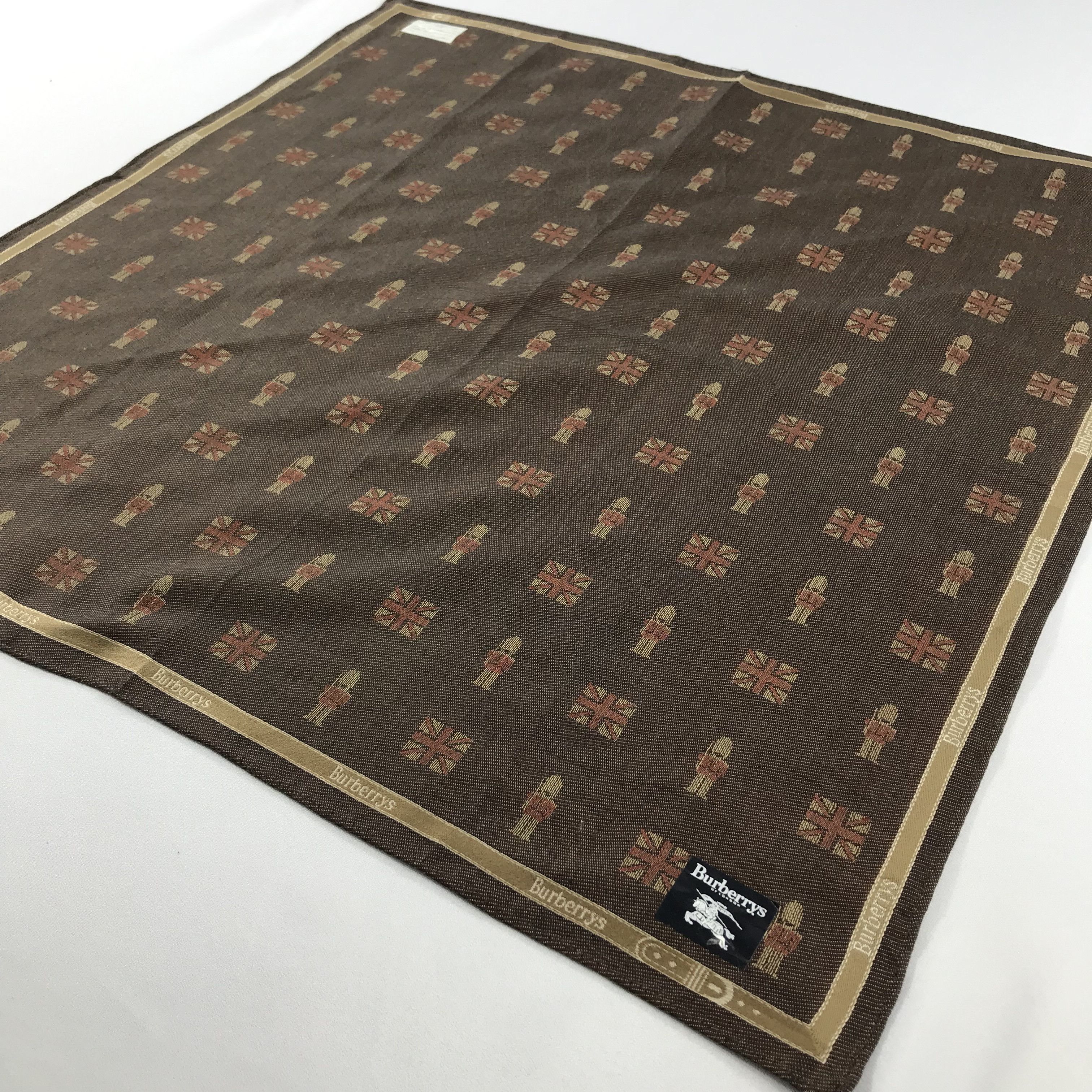 Burberry × Vintage Burberry Bandana / Handkerchief / Neckerchief - S2235 Size ONE SIZE - 2 Thumbnail