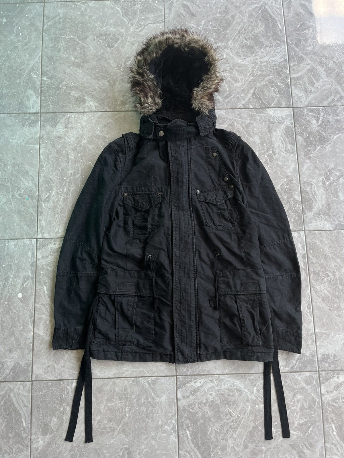 PPFM Parka Jacket Racoon Fux Faur Japan With LIner | Grailed