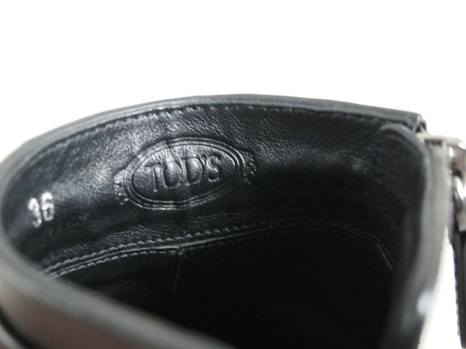 Tod's Tod's High Heel Booties Black Leather Womens US 6 EU 36 Size US 6 / IT 36 - 6 Thumbnail