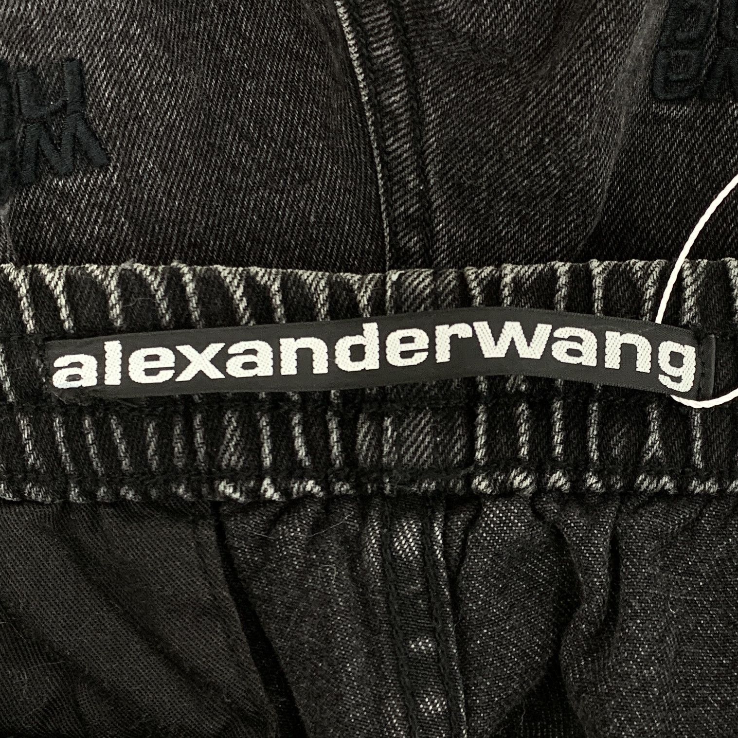 Alexander Wang Alexander Wang Logo Embroidered Denim Pants Black/Grey (S) Size US 31 - 5 Thumbnail