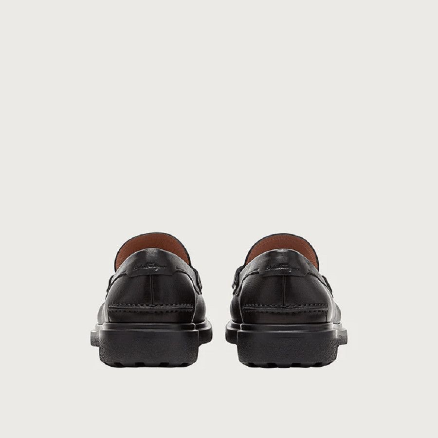 Salvatore Ferragamo o1s1rm0824 Pittsburgh Leather Loafers in Black Size US 11.5 / EU 44-45 - 4 Thumbnail