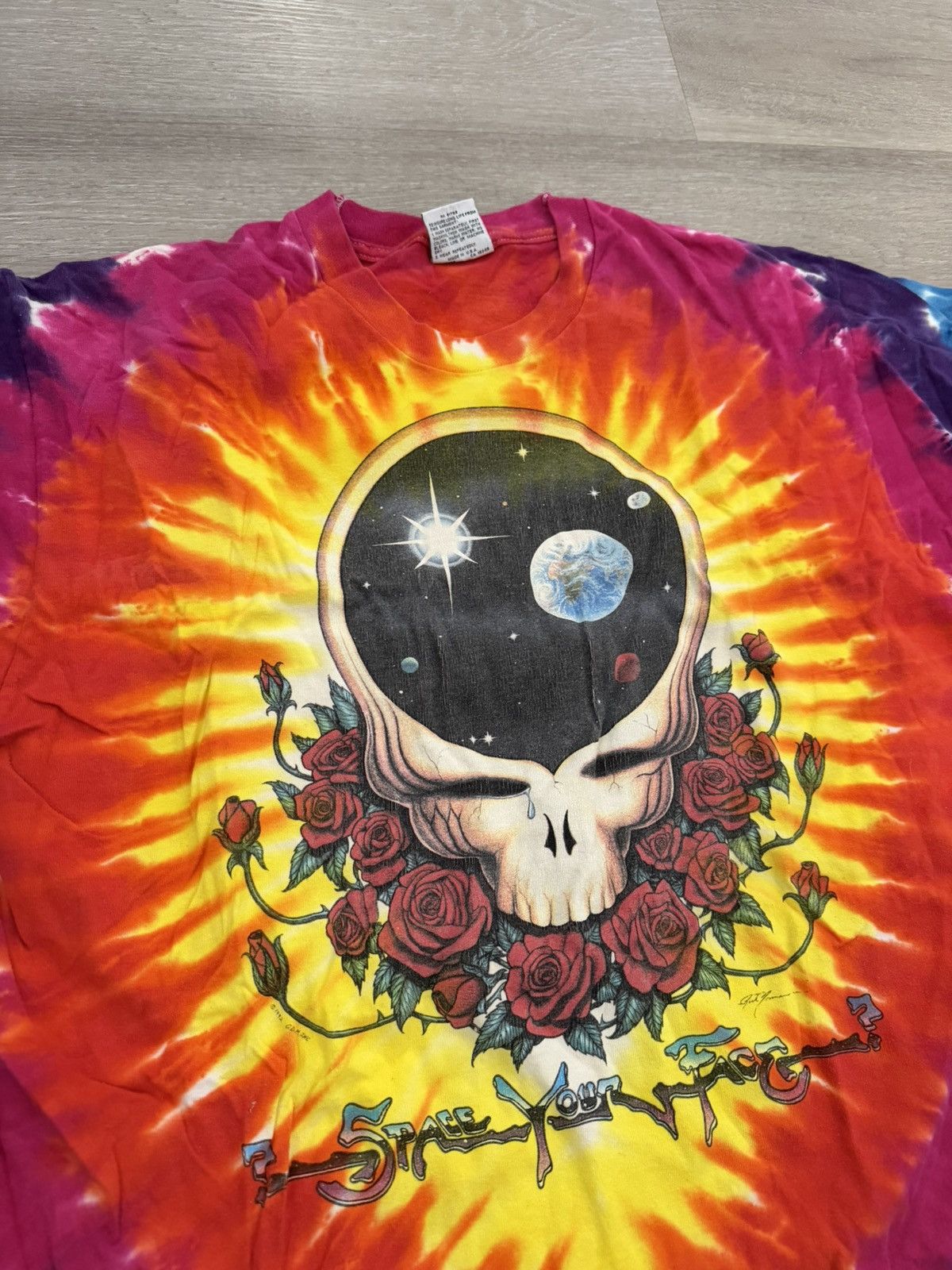 Liquid Blue Grateful Dead Tie Dye Vintage Tee Size US XL / EU 56 / 4 - 2 Thumbnail