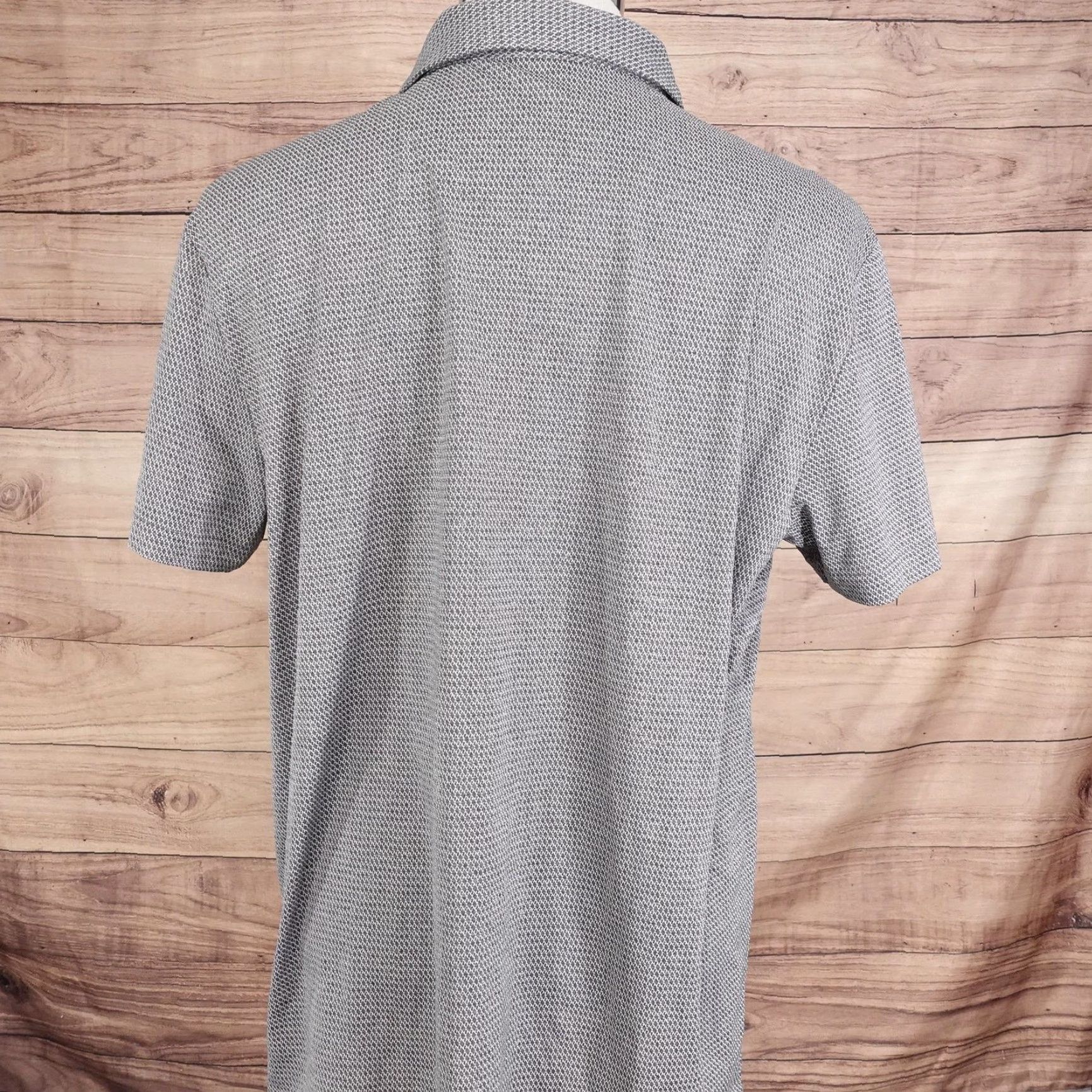 Apt. 9 APT.9 Polo Shirt Mens XL Gray Geometric Print Smart Temp Golf Performance Casual Size US XL / EU 56 / 4 - 4 Thumbnail
