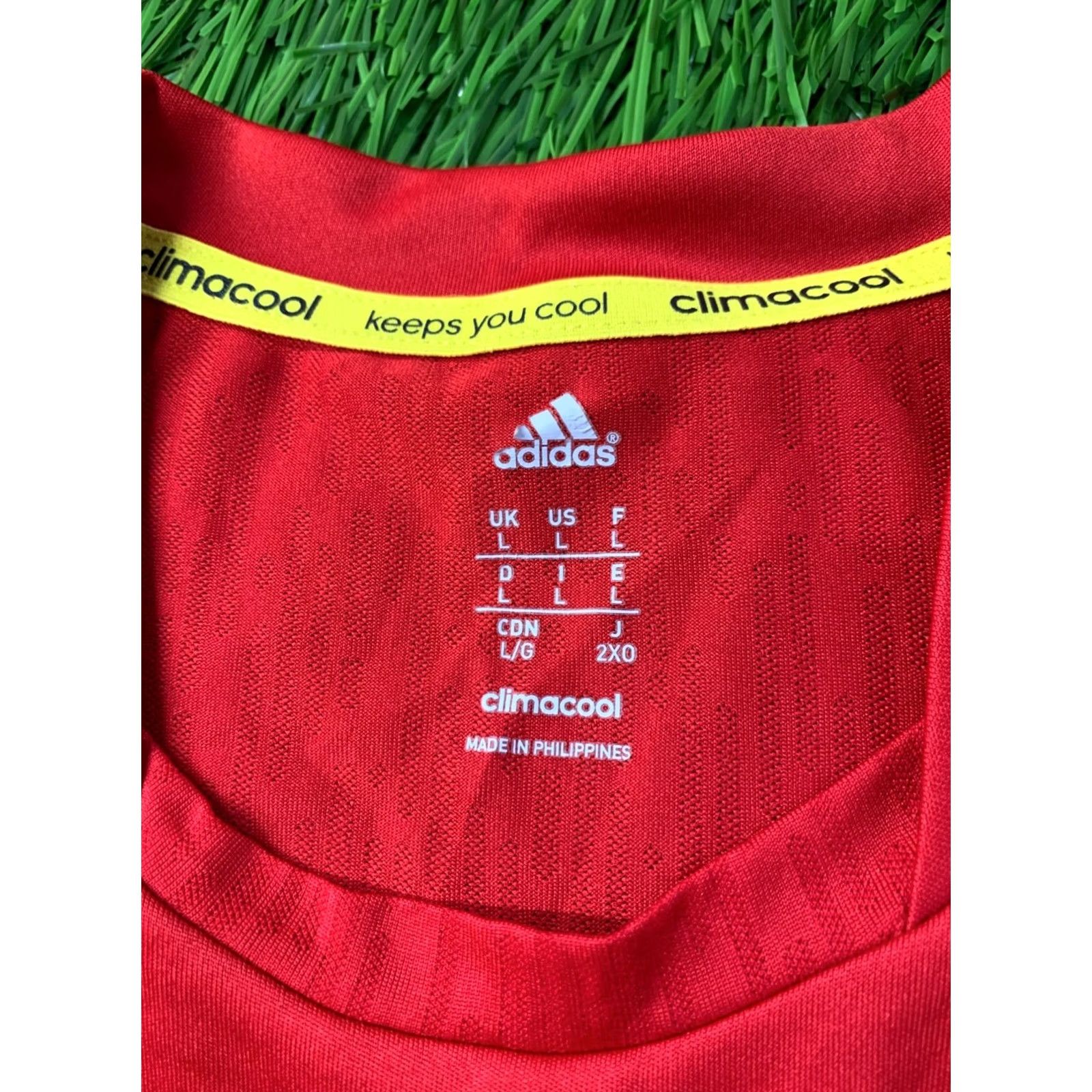 Adidas ADIDAS PERFORMANCE CLIMACOOL ORIGINAL 2012 FOOTBALL SHIRT JERSEY SIZE L LARGE RED Size US L / EU 52-54 / 3 - 5 Thumbnail