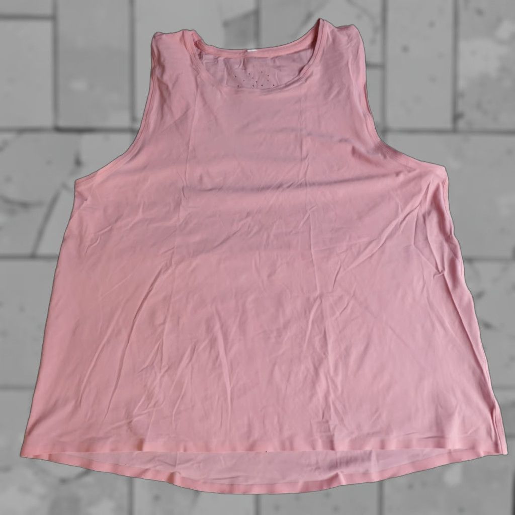 Lululemon Lululemon Womens Top Large Pink Athletic Run On Tank Shirt Sleeveless Pullover Regular Size L Women Running Yoga Cross Training Events Size L / US 10 / IT 46 - 1 Thumbnail