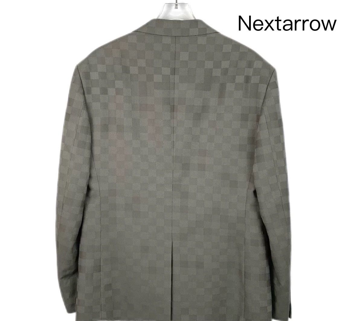 Louis Vuitton Louis Vuitton LV grey checkerboard long sleeved suit jacket Size US M / EU 48-50 / 2 - 2 Thumbnail