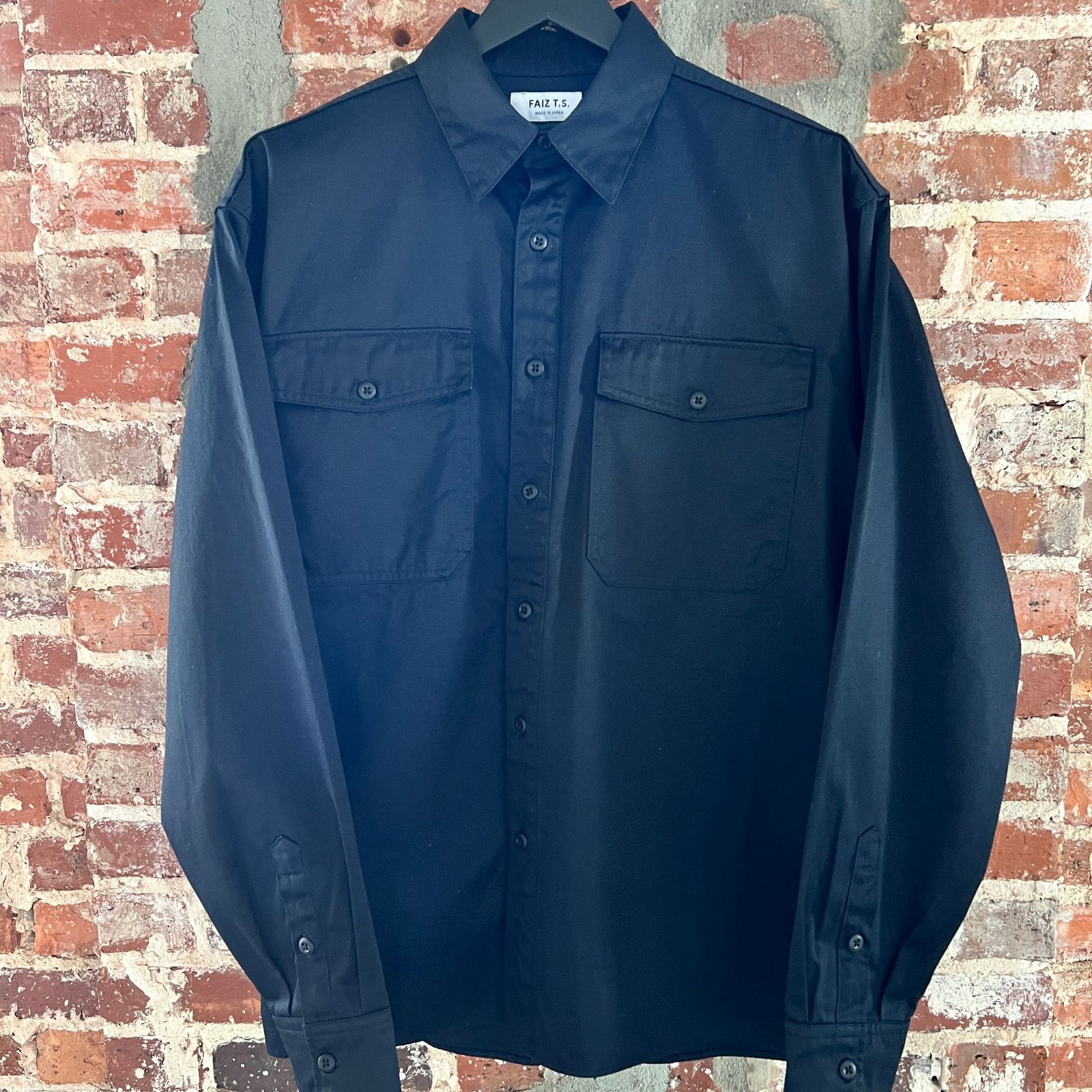 Japanese Brand FAIZ T.S. Made Japan Men's Officer Work Shirt M NWT Size US M / EU 48-50 / 2 - 2 Thumbnail