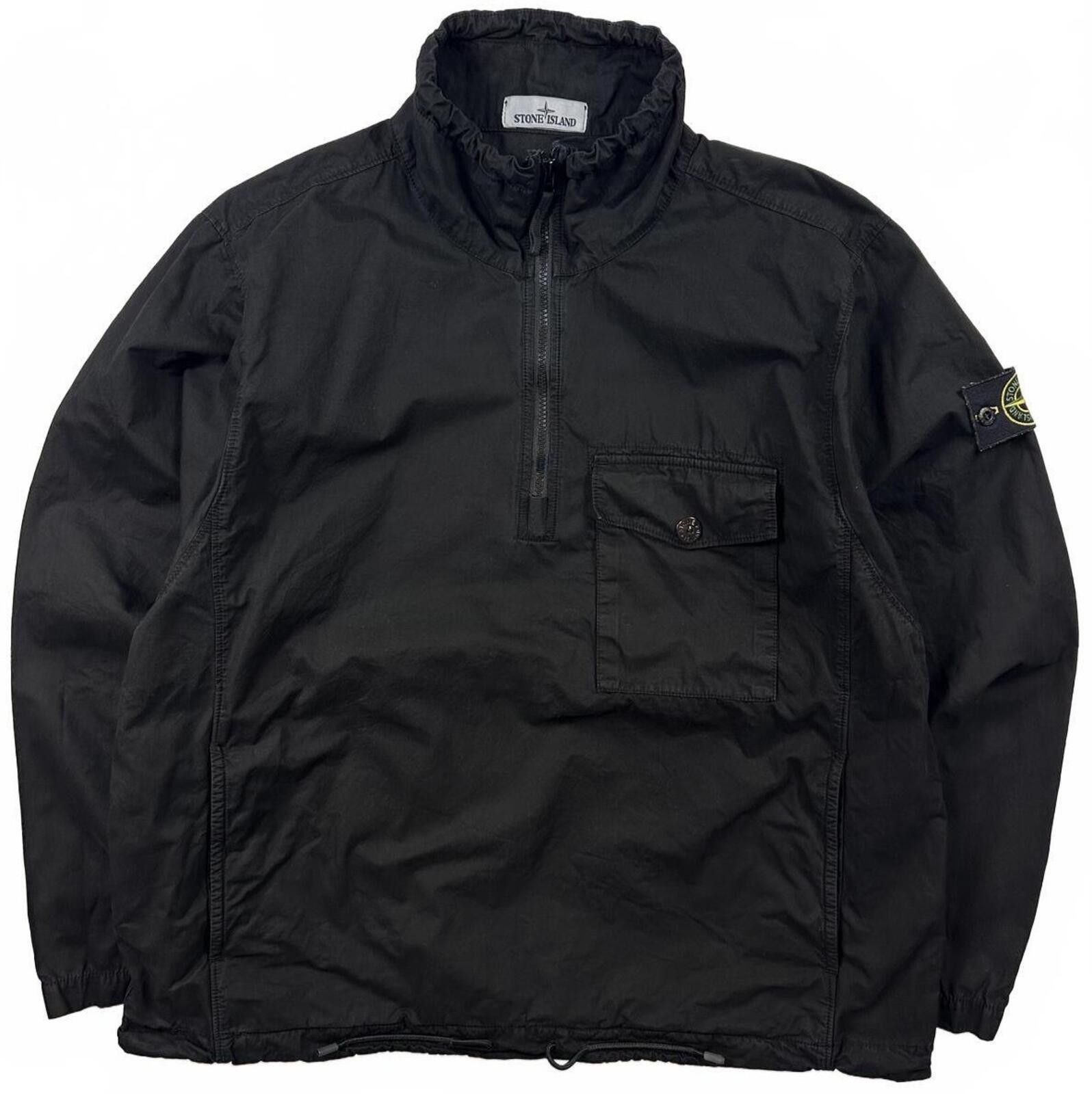 Stone Island Stone Island 1/4 Zip Smock Jacket Black Large Size US L / EU 52-54 / 3 - 1 Thumbnail