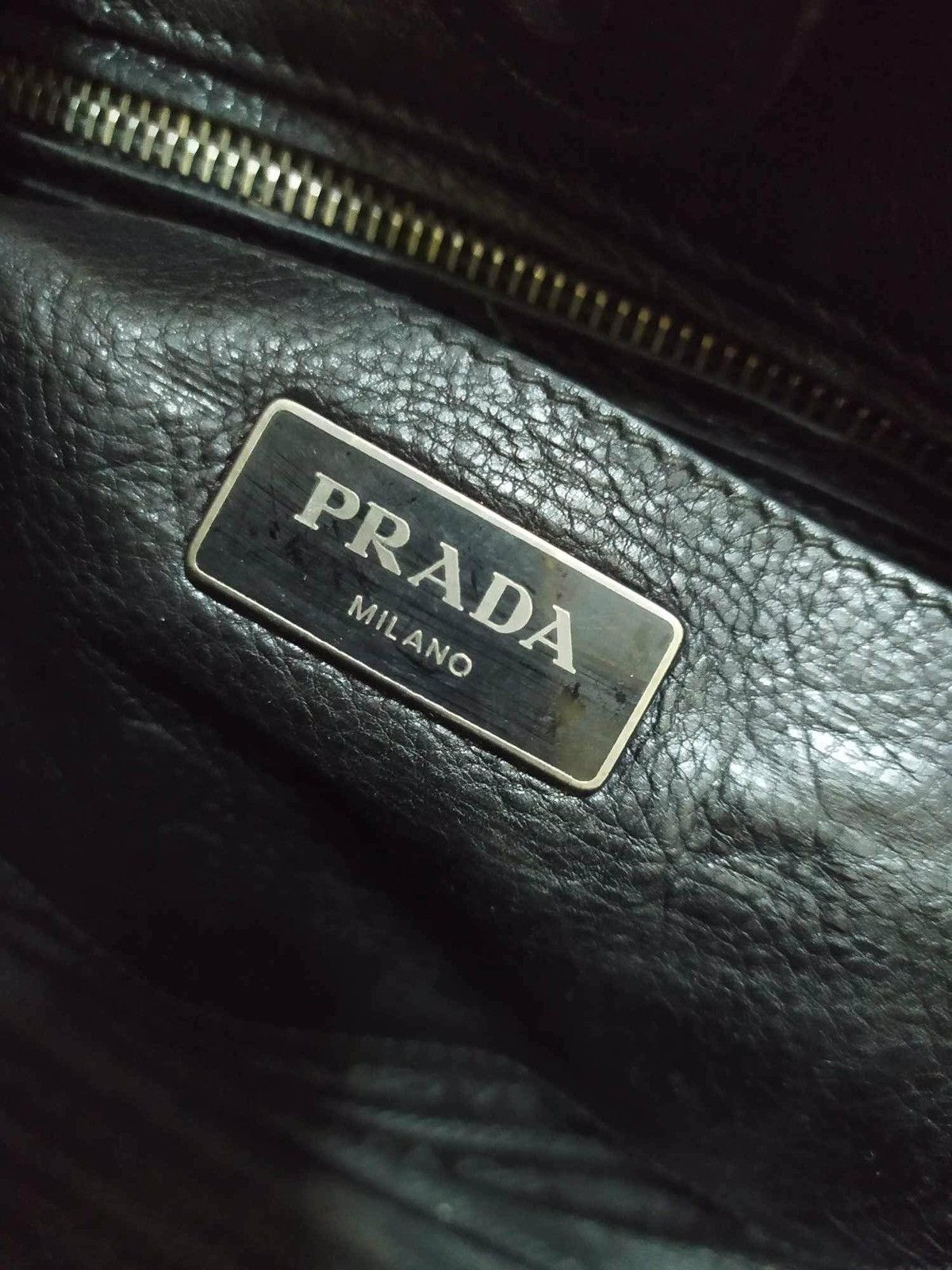 Prada PRADA Green Black Leather 2Way Shoulder Cross Body Bag Size ONE SIZE - 3 Thumbnail