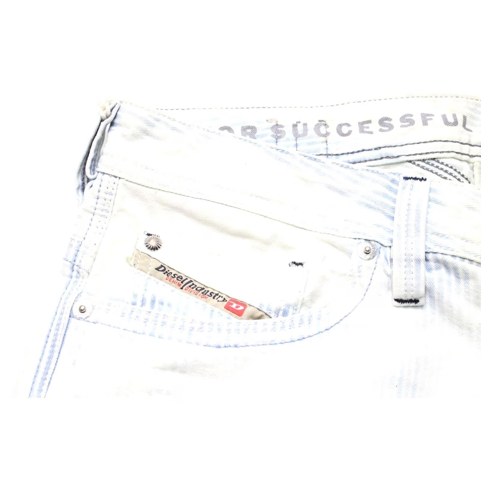 Diesel DIESEL D.N.A Thanaz Slim-Skinny 8880L Jeans Men's W31/L32 Zip Faded Distressed Size US 31 - 5 Thumbnail