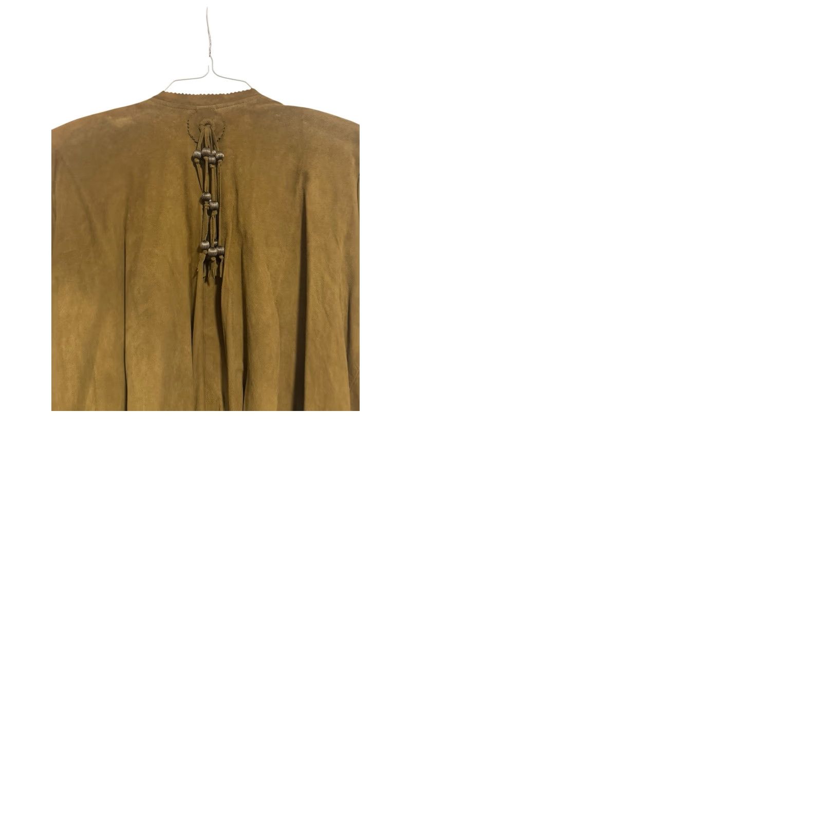 Vintage VINTAGE Judith Ann Creations Genuine Leather Fringe Cardigan Jacket S Brown Blazer Eveningwear Glam Rock 1980s Womens Size S / US 4 / IT 40 - 12 Thumbnail