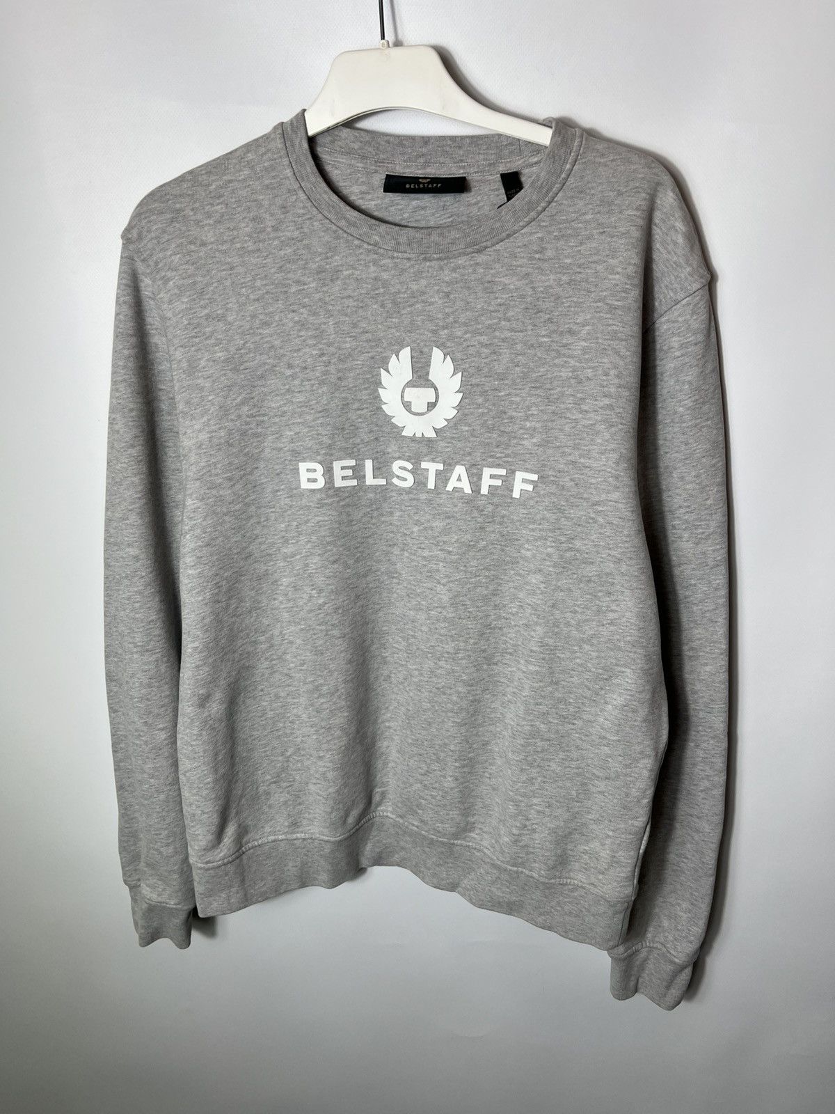 Belstaff Vintage streetwear y2k Belstaff Big Logo Gray Sweatshirt Size US M / EU 48-50 / 2 - 1 Thumbnail