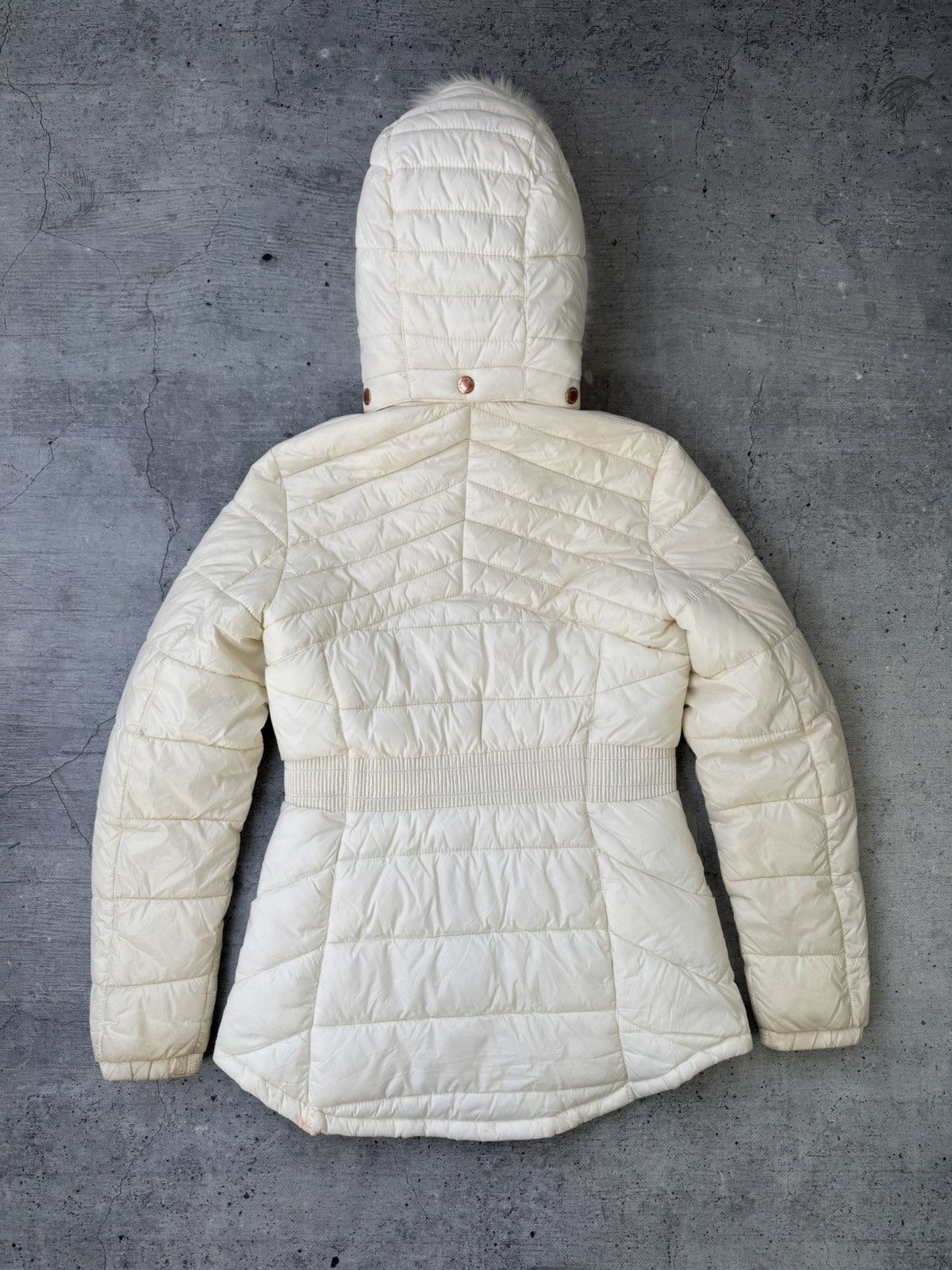 Barbour Vintage Barbour Fur Faux Down Jacket IfSixWasNine Y2K Size S / US 4 / IT 40 - 14 Thumbnail