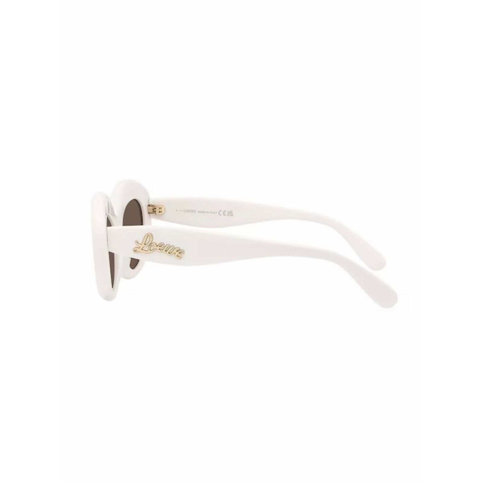 Loewe New! Loewe LW40153I 25E White Sunglasses with Brown Lenses Size ONE SIZE - 3 Thumbnail