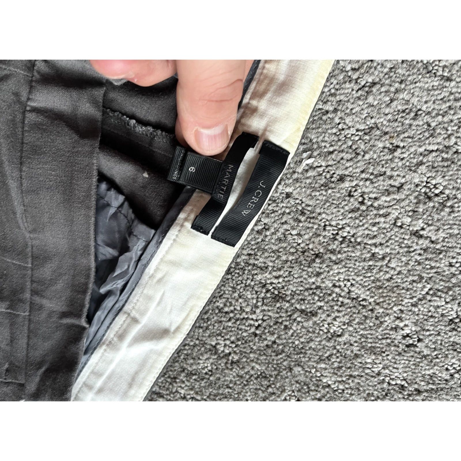 J.Crew J.CREW Women's Gray Cropped Martie Pants Bi-Stretch Cotton Size 6 Regular Size 28" / US 6 / IT 42 - 5 Thumbnail