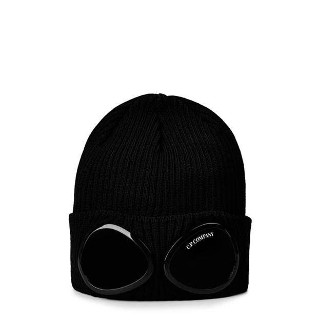 C.P. Company o1g2r1mq0225 Size: OS Beanie in Black Size ONE SIZE - 1 Thumbnail