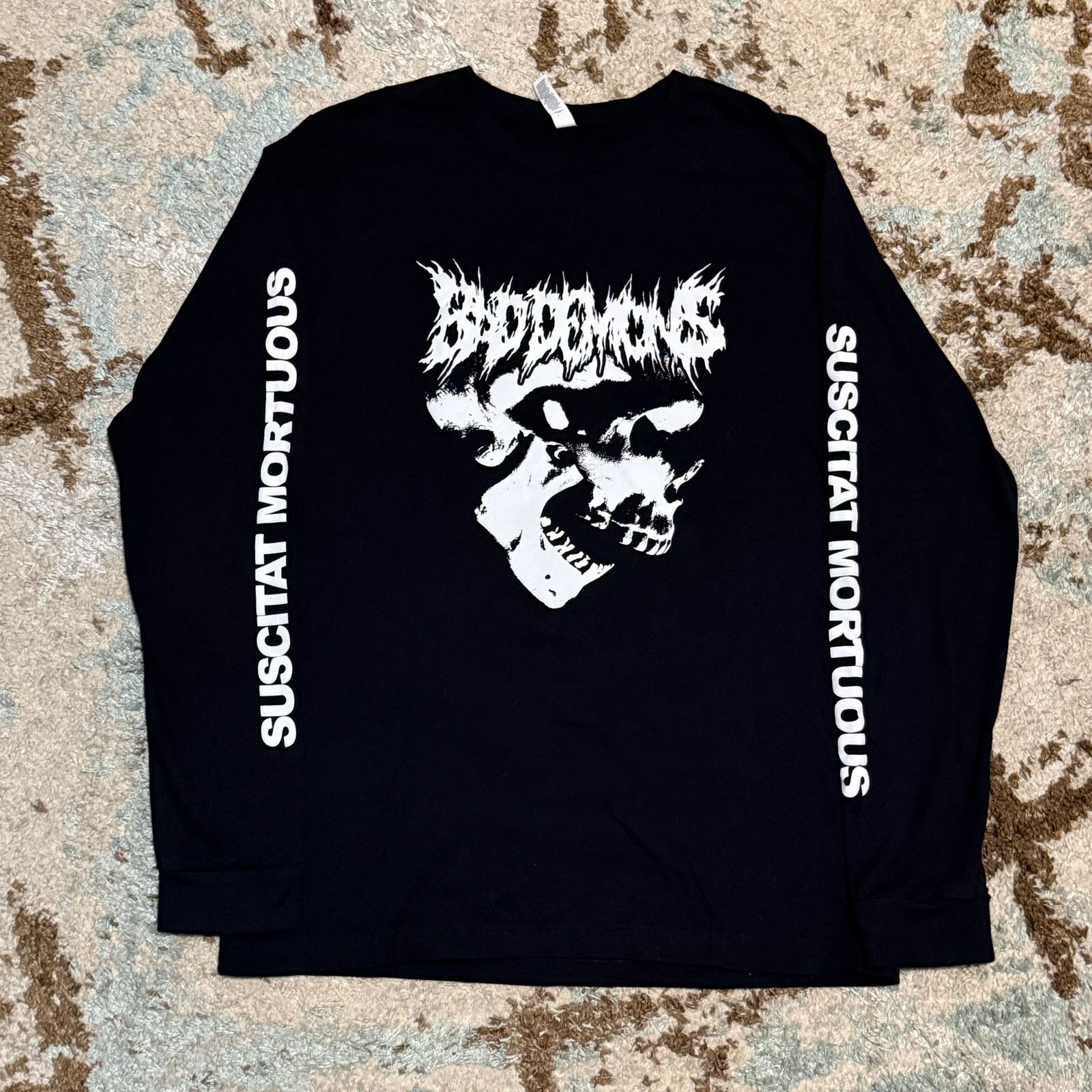Band Tees Bad Demons (?) Suscitat Mortuous Shirt Size Large Skull Size US L / EU 52-54 / 3 - 1 Thumbnail