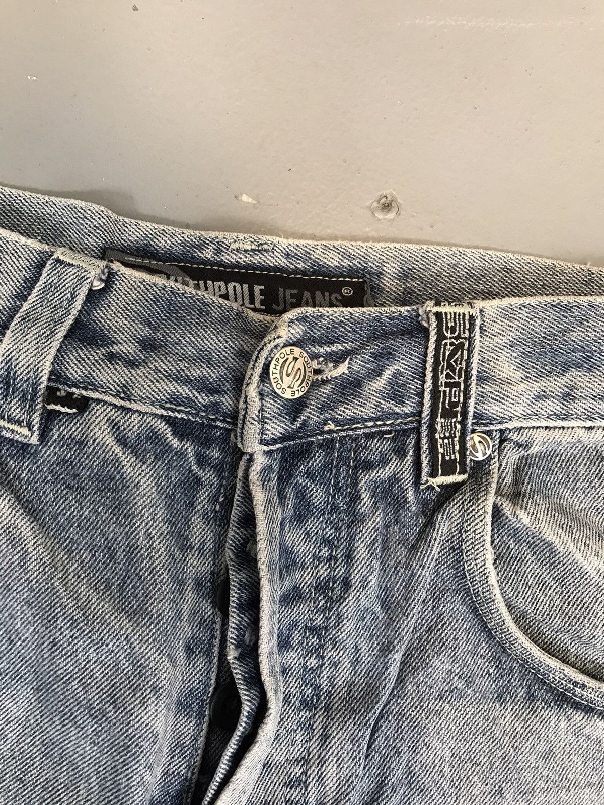 JNCO × Southpole × Vintage Vintage Southpole spell out embroidered faded denim Size US 30 / EU 46 - 4 Thumbnail