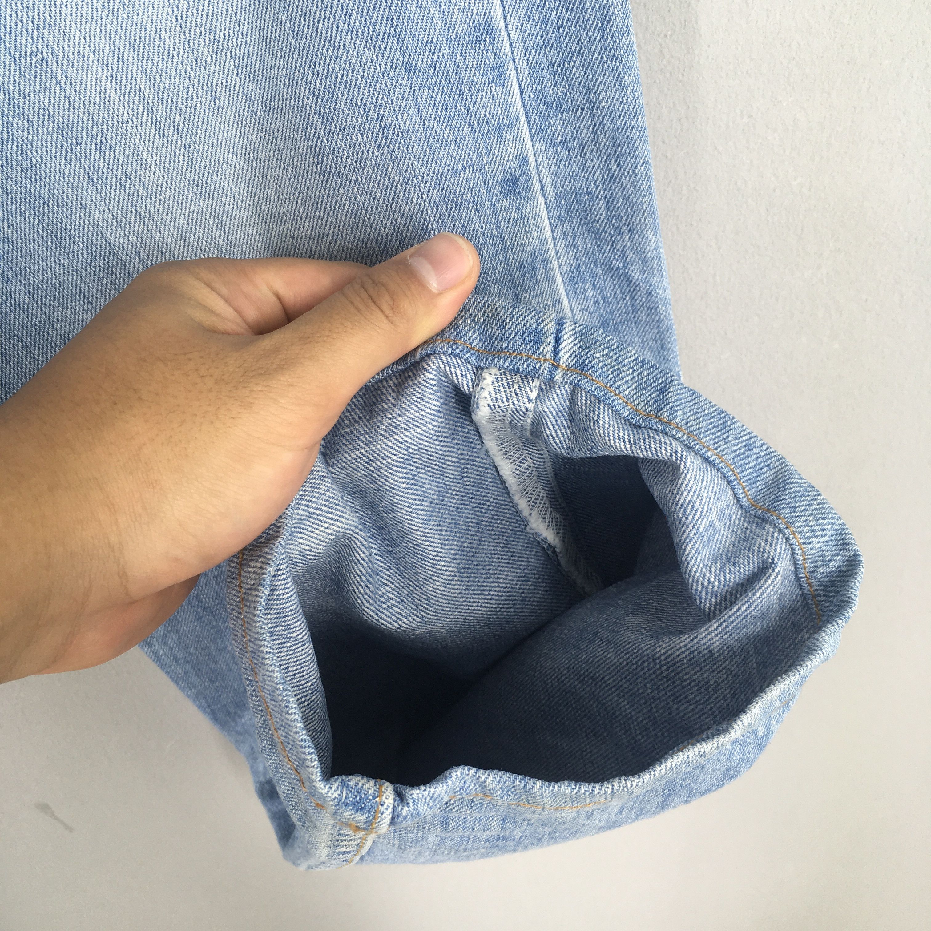 Levi's Size 30x30 Vintage 90s Levi's 501 Faded Blue Jeans S856 Size US 30 / EU 46 - 5 Thumbnail