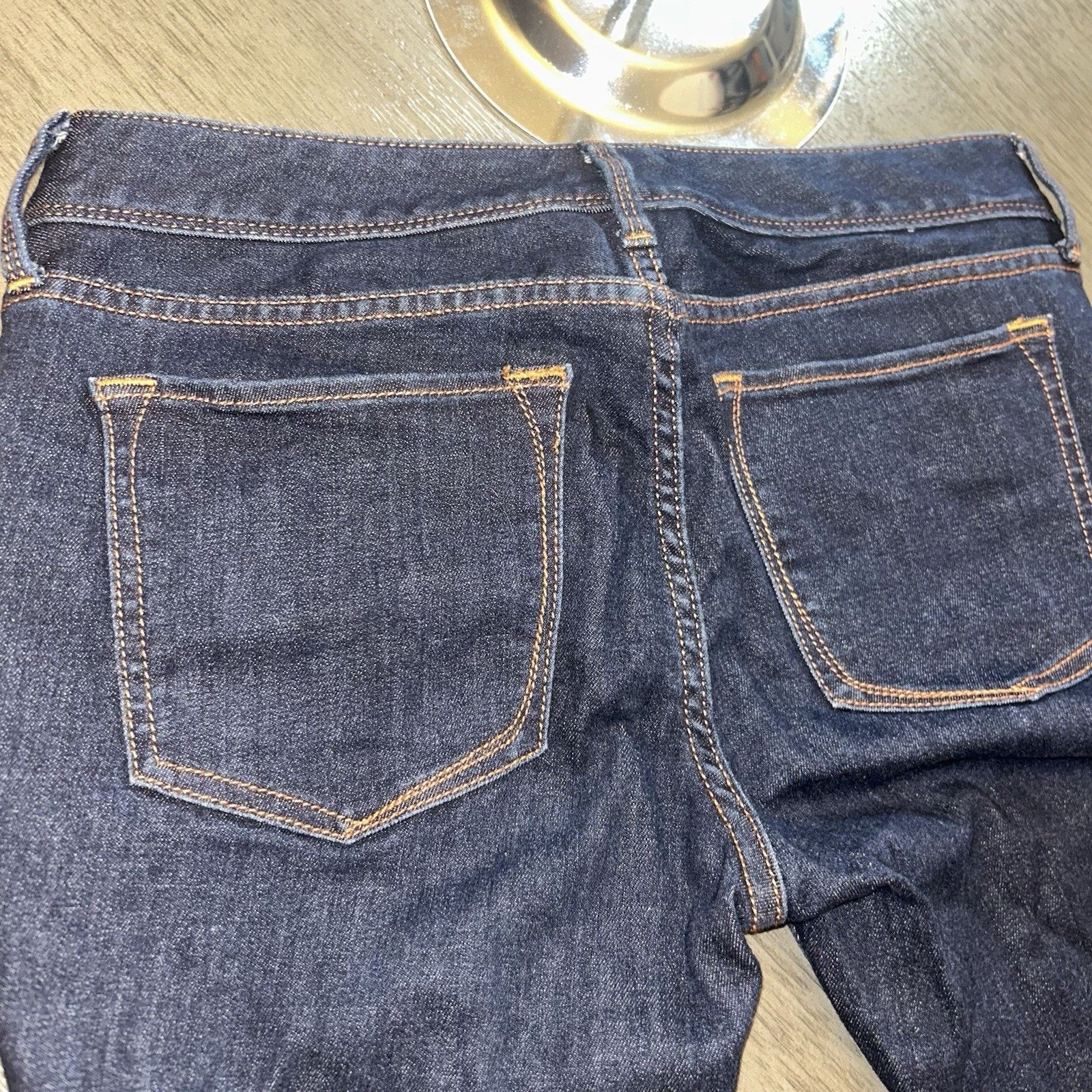 Banana Republic Banana Republic Women Jeans Sz 26P Dark Wash Straight Denim Size 26" / US 2 / IT 38 - 2 Thumbnail