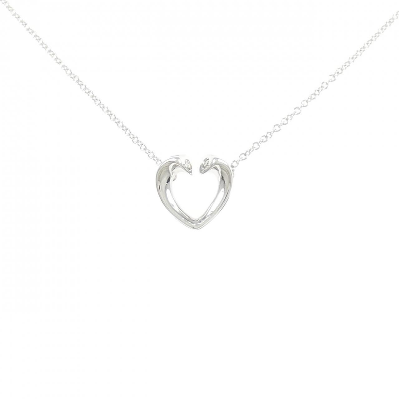 Tiffany & Co. Tiffany & Co. Tiffany Tenderness 750 White Gold Diamond Necklace Calfskin Necklace DUTY FREE for USA Size ONE SIZE - 1 Thumbnail