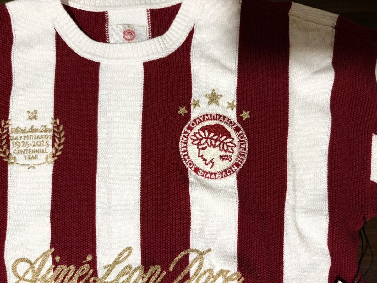 Aime Leon Dore Aime Leon Dore ALD Olympiacos F.C. Striped Crewneck Sweater Size US M / EU 48-50 / 2 - 8 Thumbnail