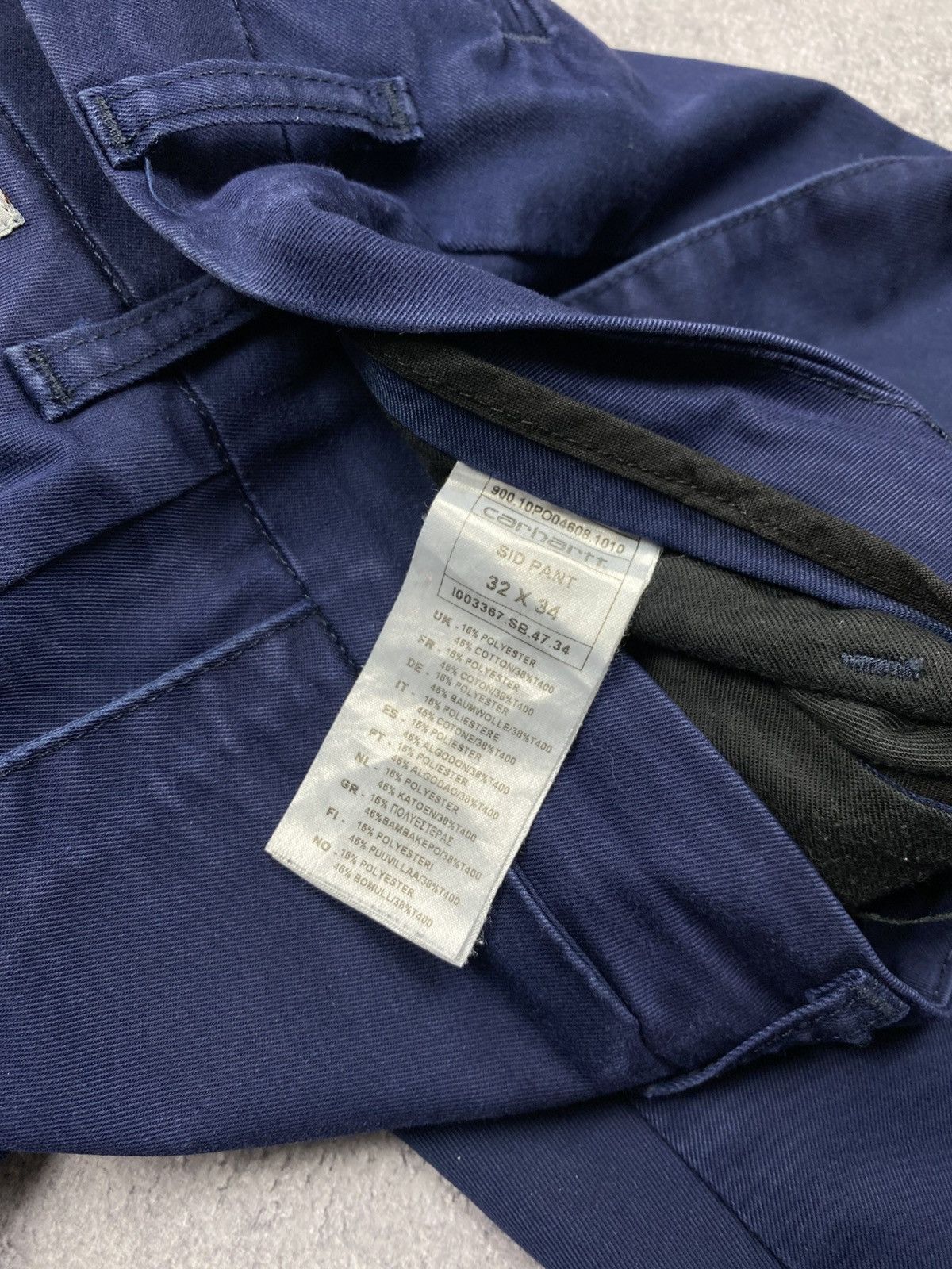 Carhartt Vintage Y2K Carhartt Sid Pant Blue Work Pants Size US 32 / EU 48 - 9 Thumbnail