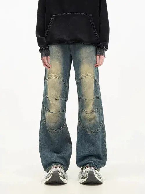 VIBE Retro distressed washed studded jeans Size US 32 / EU 48 - 1 Thumbnail
