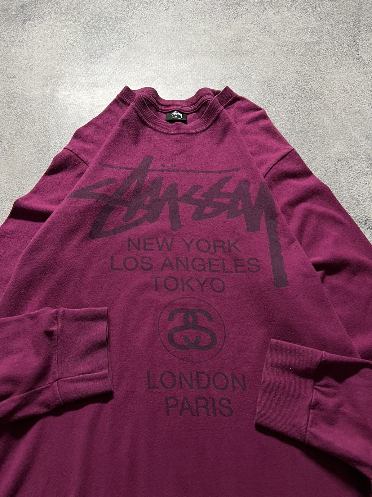 Vintage Y2k Stussy World Tour 🌎 Long Sleeve 00’s