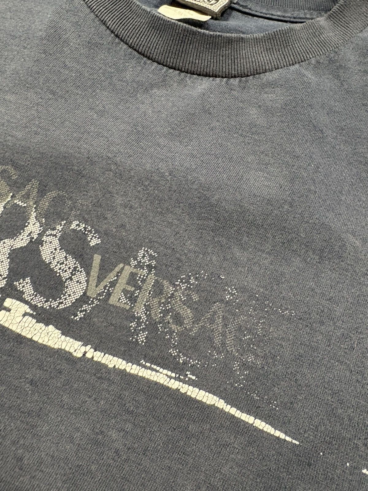 Versace Vintage Burnt Versace Jeans Couture Distressed Logo T-Shirt Size US XL / EU 56 / 4 - 6 Thumbnail