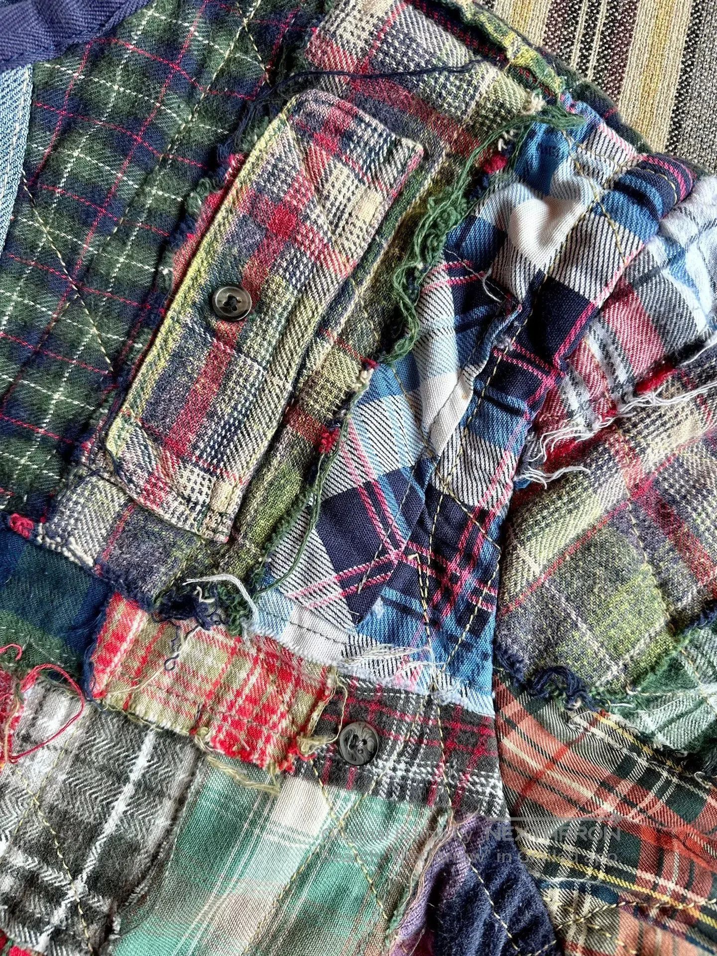 Dr. Collectors quilted patchwork flannel reversible jacket. Size US XS / EU 42 / 0 - 6 Thumbnail