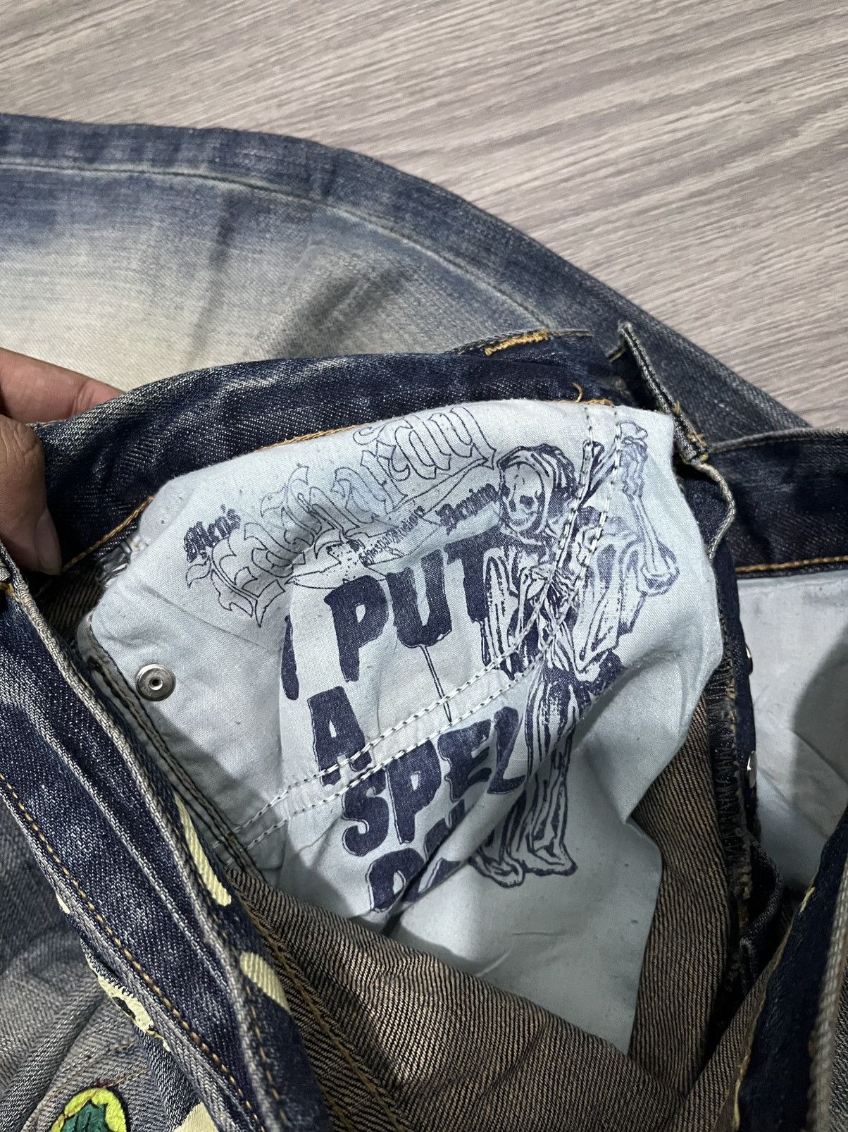 Ed Hardy 💀Y2k Ed Hardy by Christian Audigier Jeans💀 Size US 30 / EU 46 - 10 Thumbnail