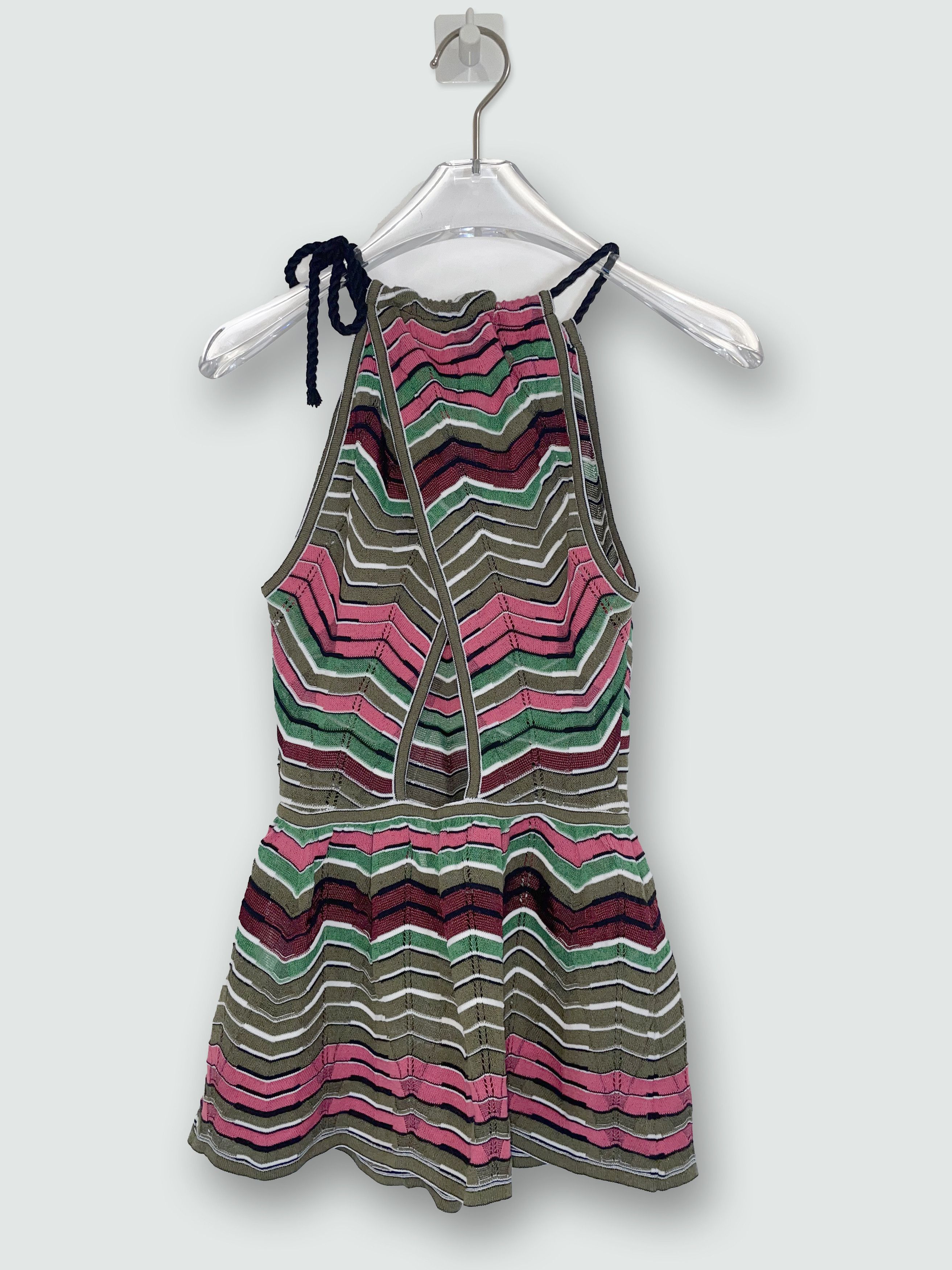 Missoni M Missoni | Chevron and Stripe Halter Top | Sz IT38 Size XS / US 0-2 / IT 36-38 - 2 Thumbnail