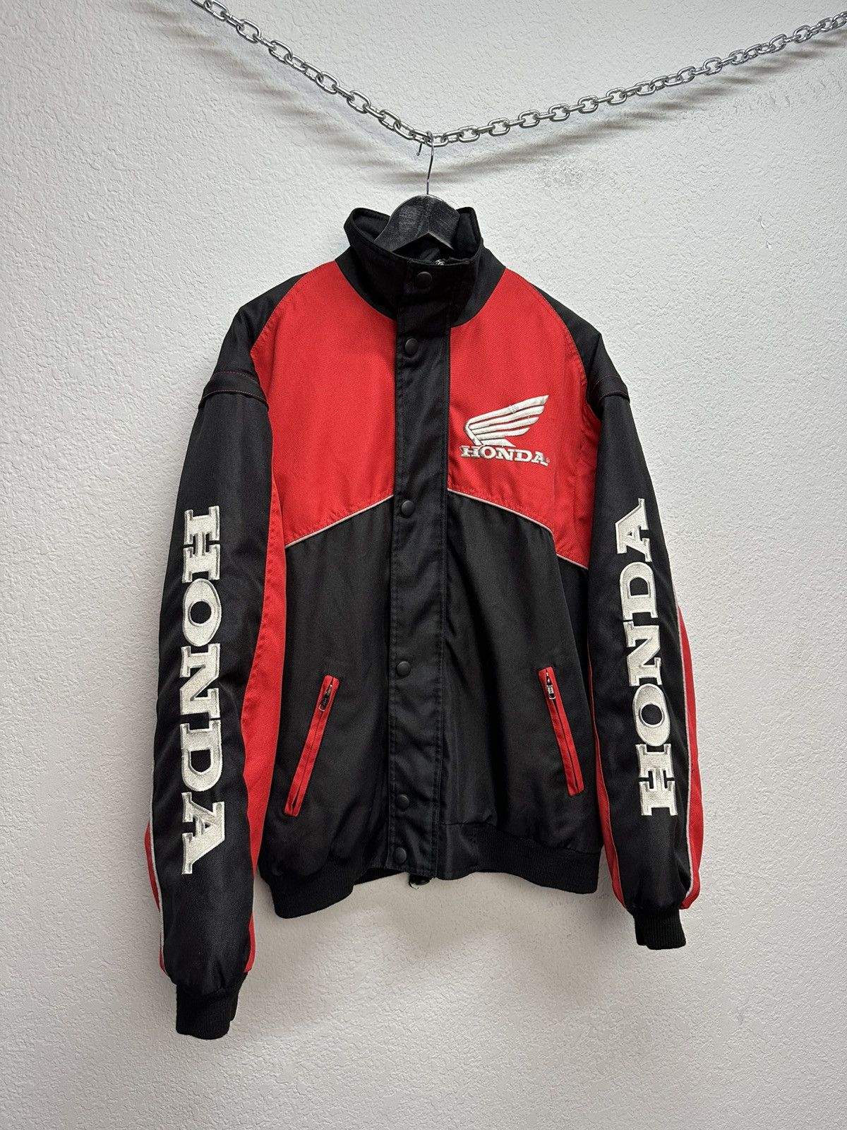 Honda Vintage Honda Racing Jacket Embroidered Big Logo Y2K Formula Size US L / EU 52-54 / 3 - 7 Thumbnail