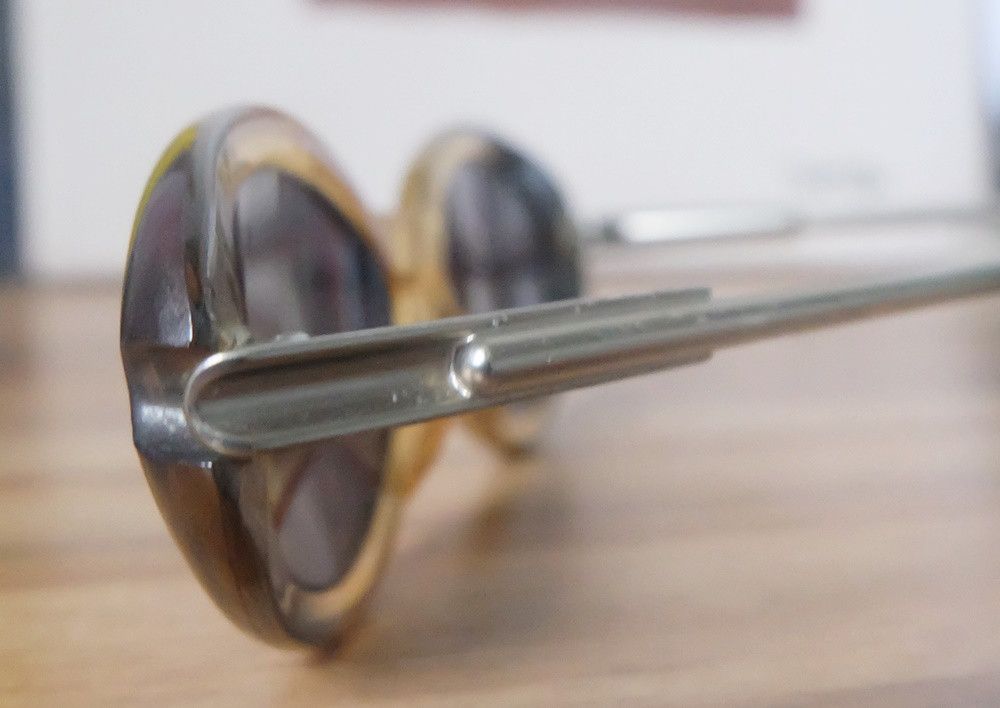 Designer Evita Peroni Transparent Yellow Cat-Eye Sunglasses Size ONE SIZE - 6 Thumbnail