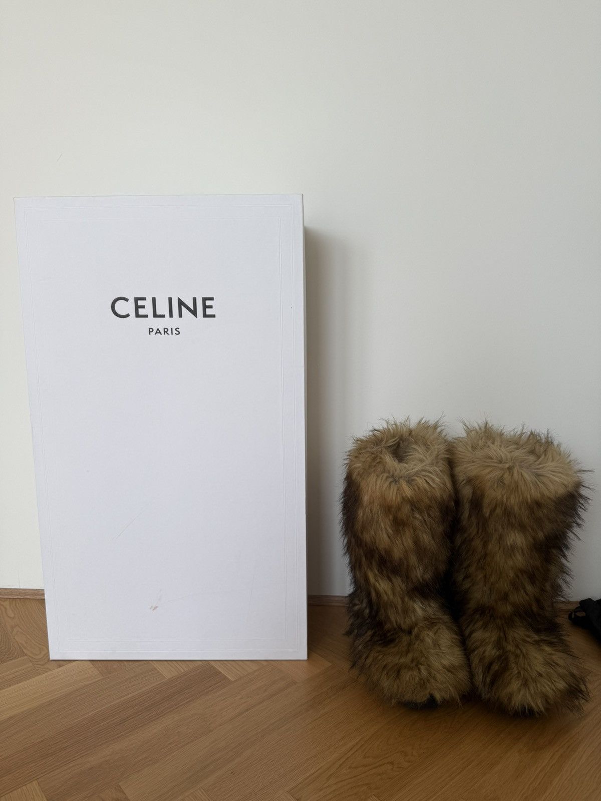 Celine × Hedi Slimane Celine Fall 21 Faux Fur Boots Size US 10 / EU 43 - 7 Thumbnail