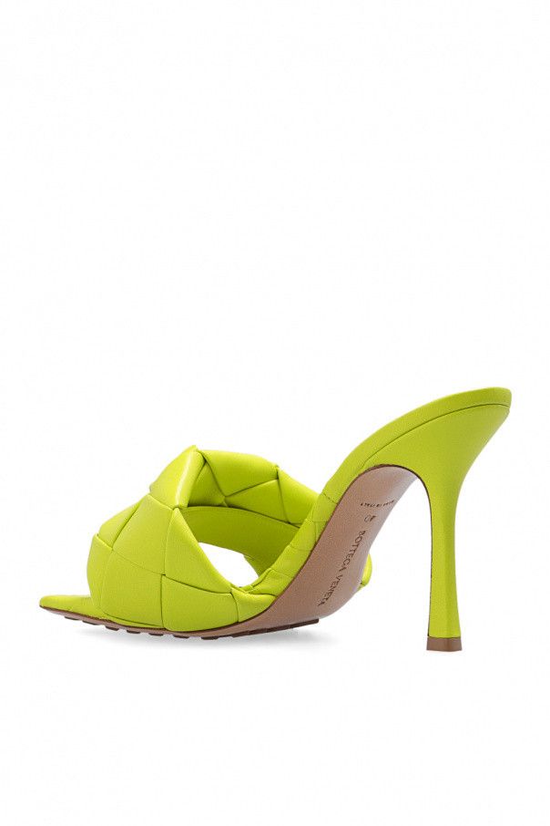 Bottega Veneta o1loc1c0824 608854 Lido Mules in Yellow Size US 10.5 / IT 40.5 - 5 Thumbnail