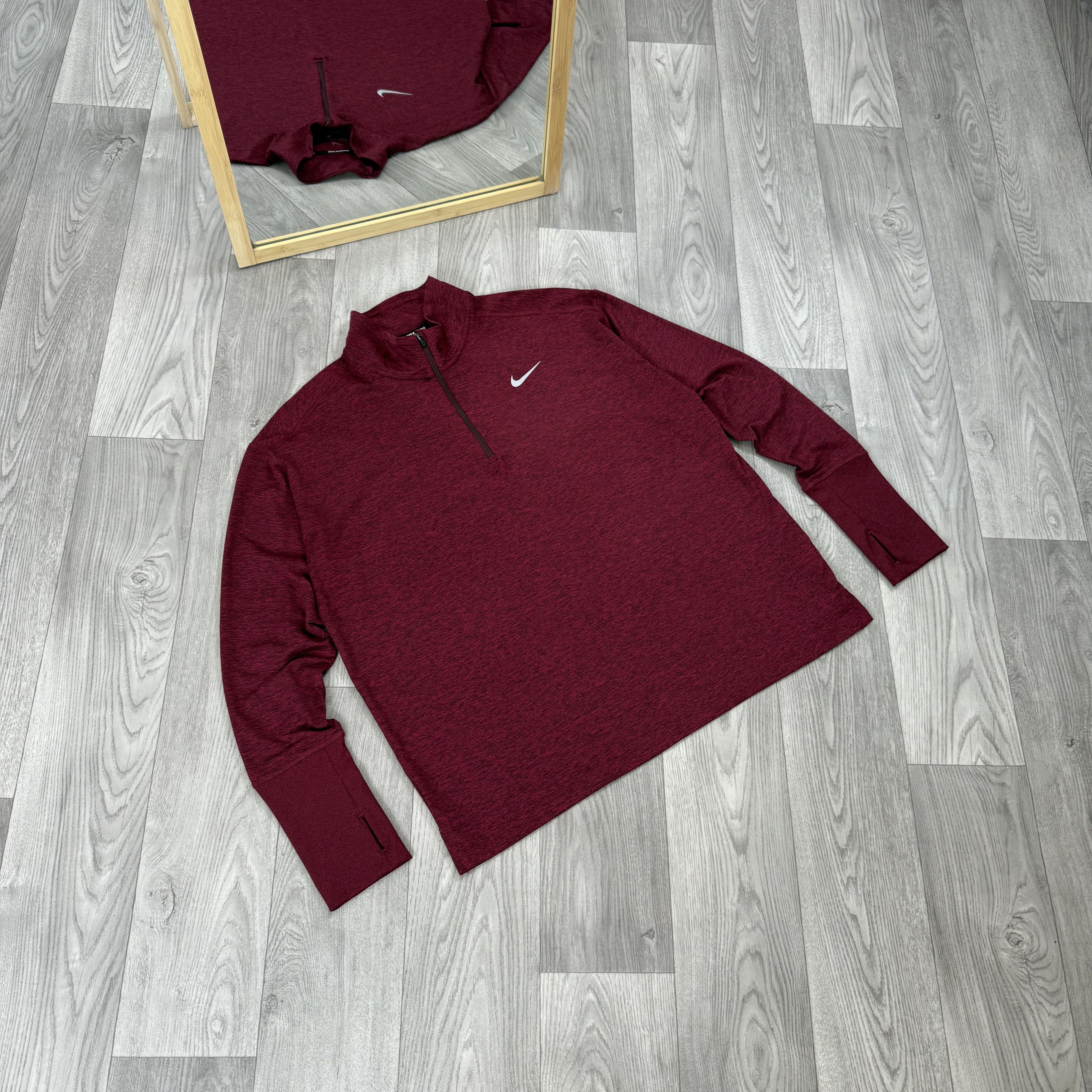 Nike Nike Running Zip Dri-Fit Compression Long Sleeve Rashguard Size US XL / EU 56 / 4 - 2 Thumbnail
