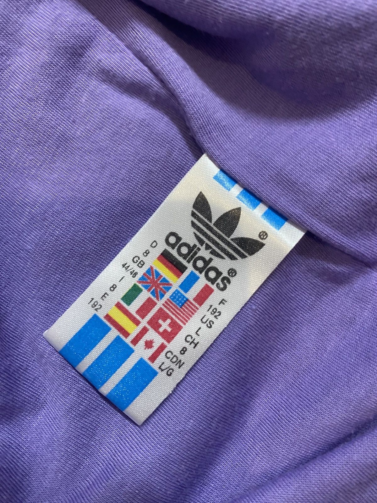Adidas Vintage Adidas Violet Nylon Jacket F192 Size US XL / EU 56 / 4 - 14 Thumbnail