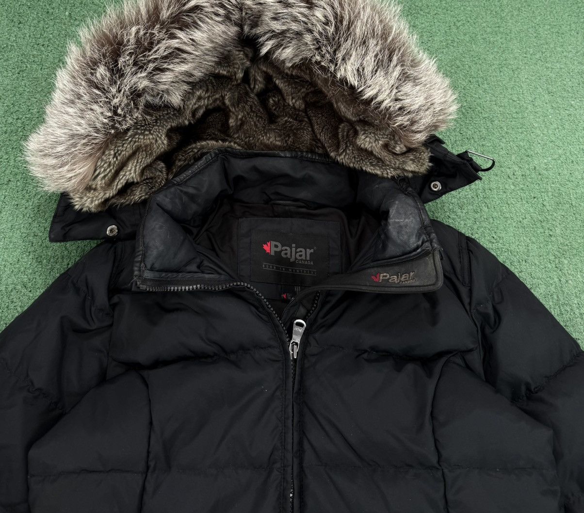 Pajar Pajar Canada Black Down Fox Fur Jacket Parka Size XL / US 12-14 / IT 48-50 - 5 Thumbnail