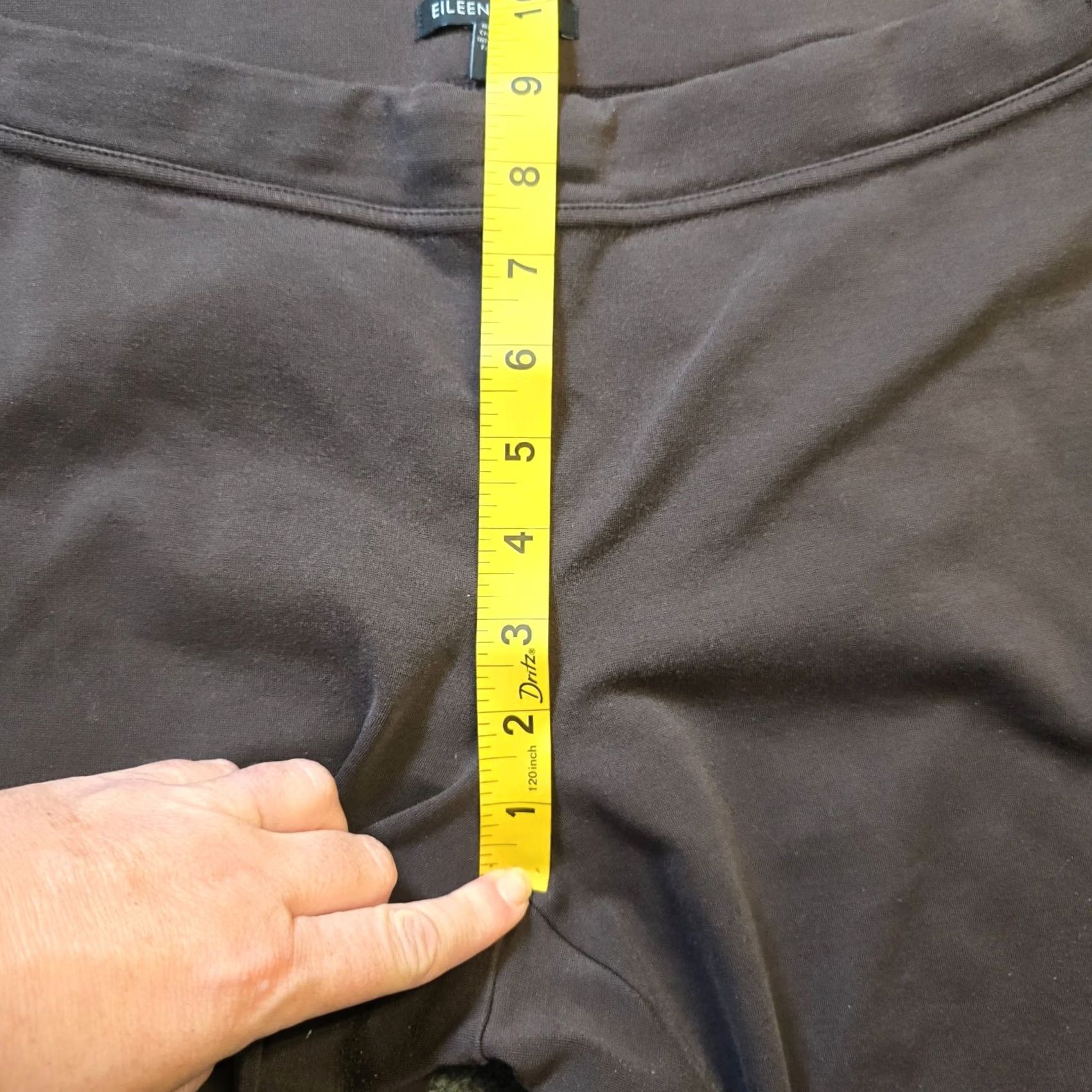 Eileen Fisher Eileen Fisher Pants Women Size Small Brown Straight Elastic Waist Stretch Casual Size 28" / US 6 / IT 42 - 5 Thumbnail