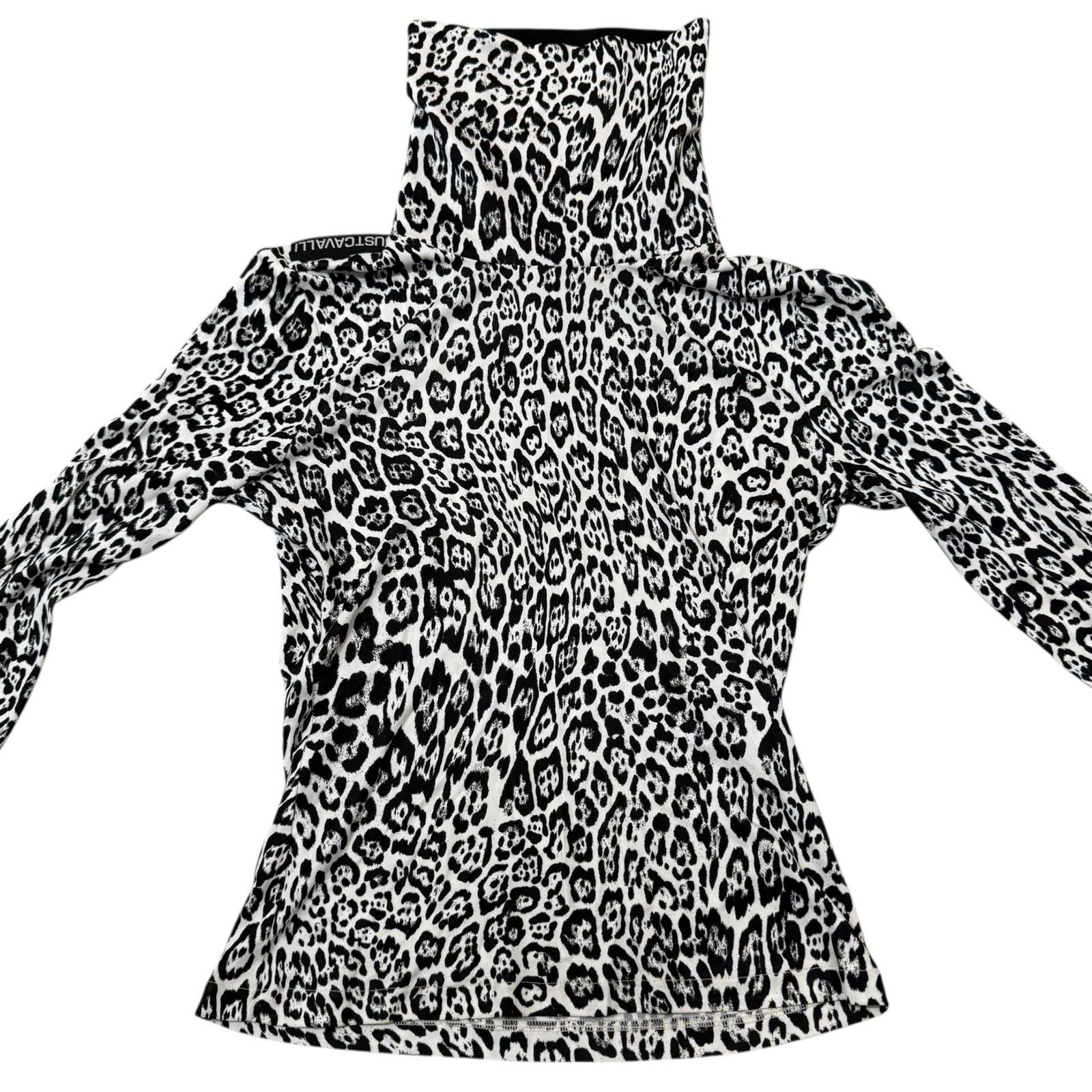 Just Cavalli Just Cavalli Leopard Print Top Funnel Neck IT 44 US Large Size M / US 6-8 / IT 42-44 - 2 Thumbnail